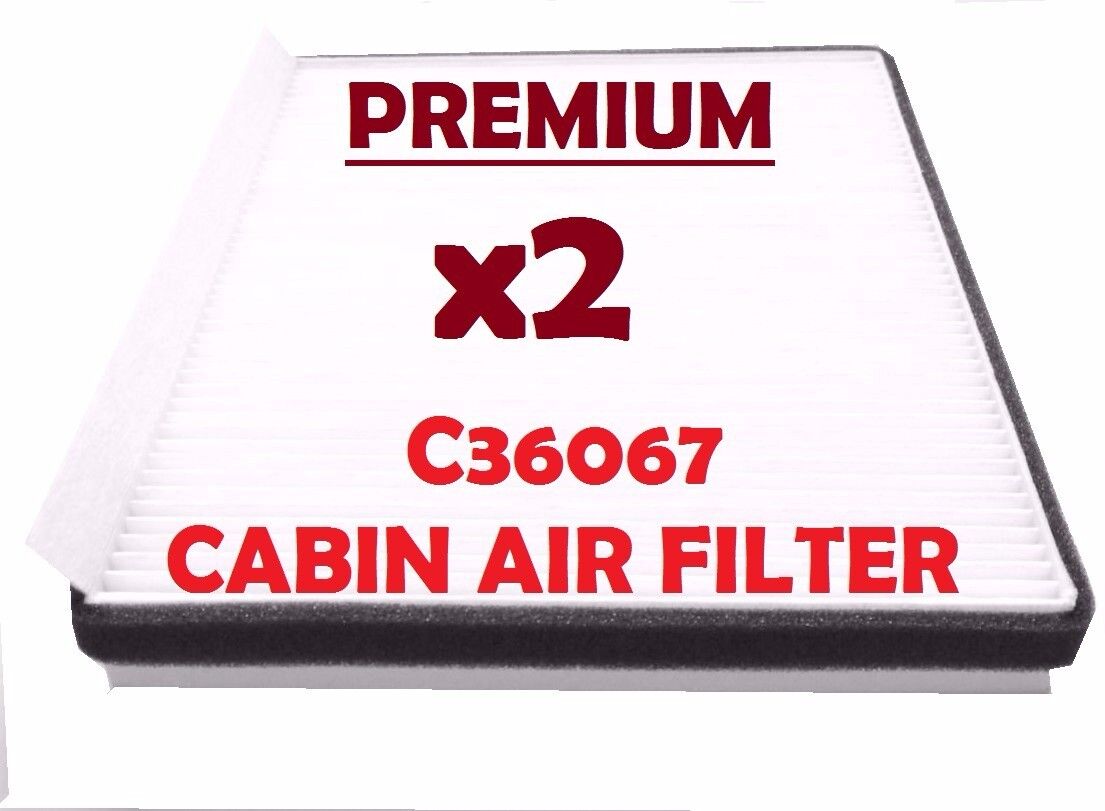 x2 C36067 CABIN AIR FILTER for HYUNDAI Equus 11-16 Genesis 09-16 CF10735 24300