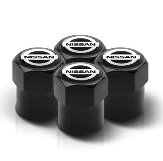 4x Black Universal Hex Tire Air Valve Cap For Cars, Trucks & SUVs - N