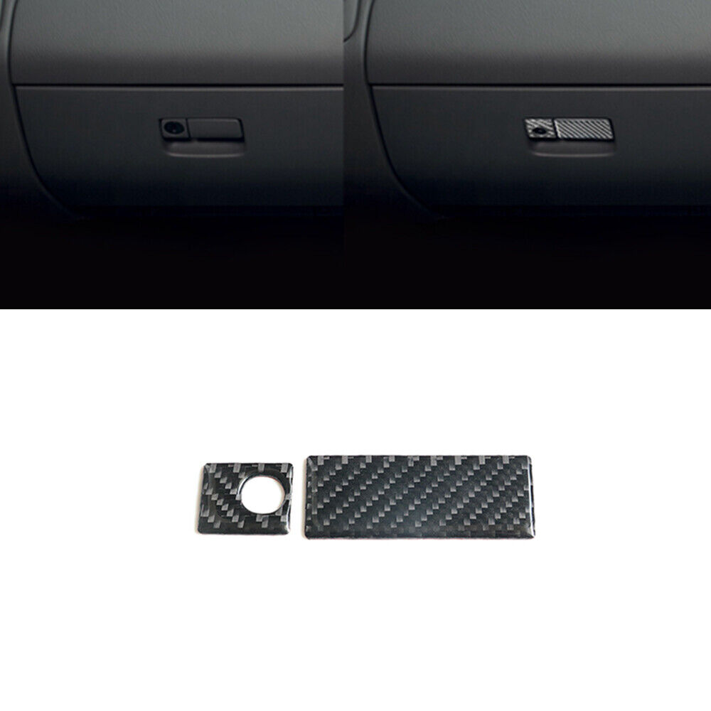 Carbon Fiber Co-pilot Handle Box Cover Trim For Suzuki Grand Vitara 2006-2013
