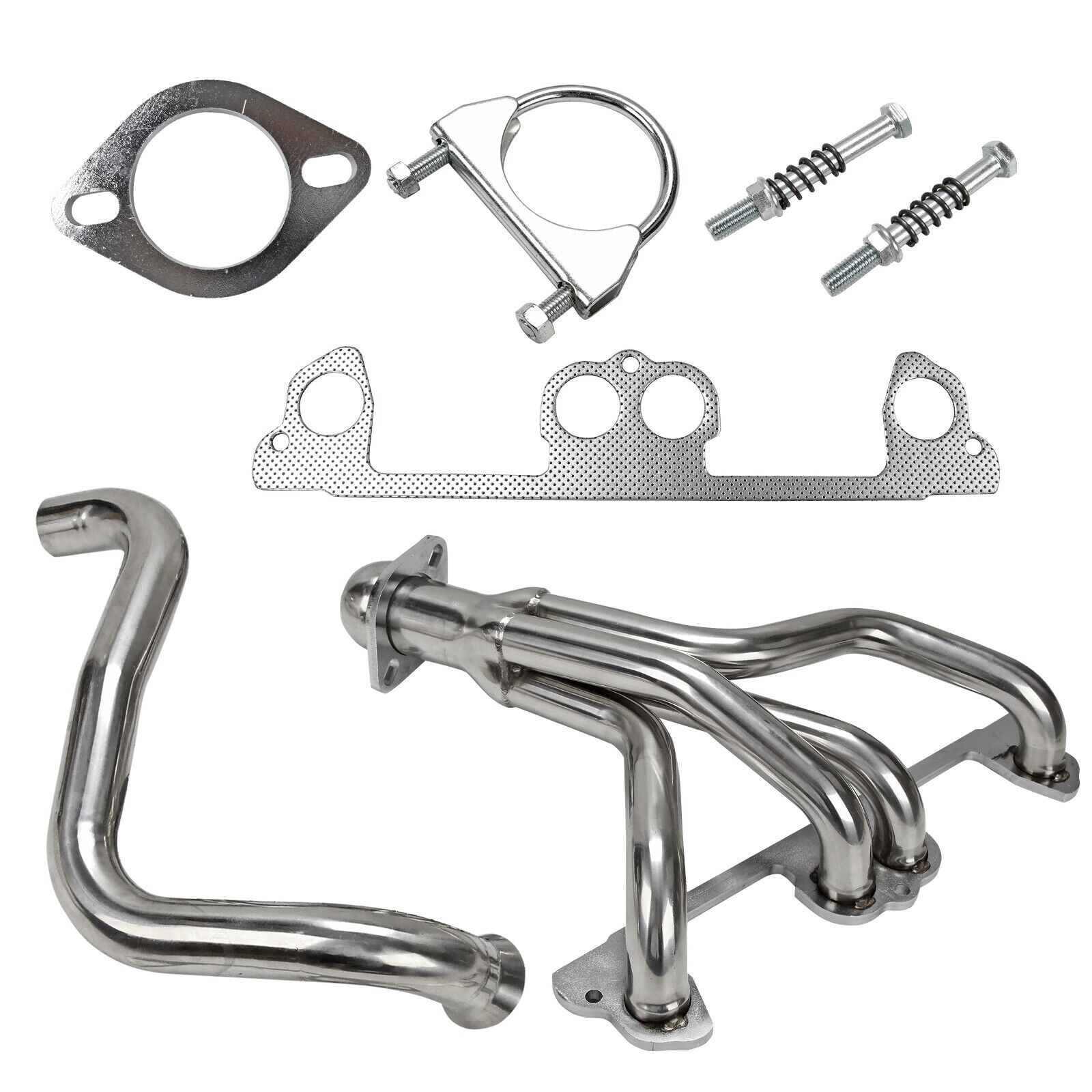 Stainless Manifold Exhaust Header+ Pipe Fit For Jeep Wrangler TJ 1997-99 2.5L L4