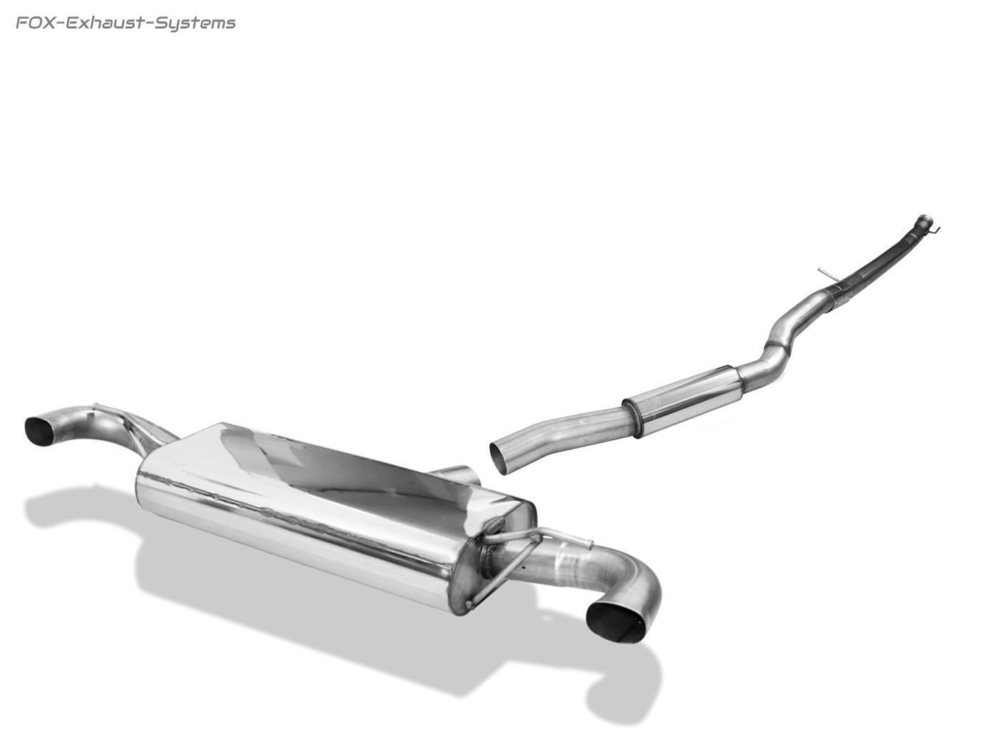 Stainless Steel Duplex Sports Exhaust System From Cat. Mercedes A45 AMG
