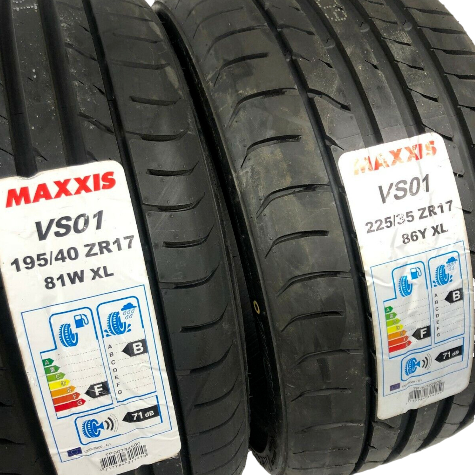 Summer tyre set smart fortwo 451 195 40 + 225 35 R17 Maxxis