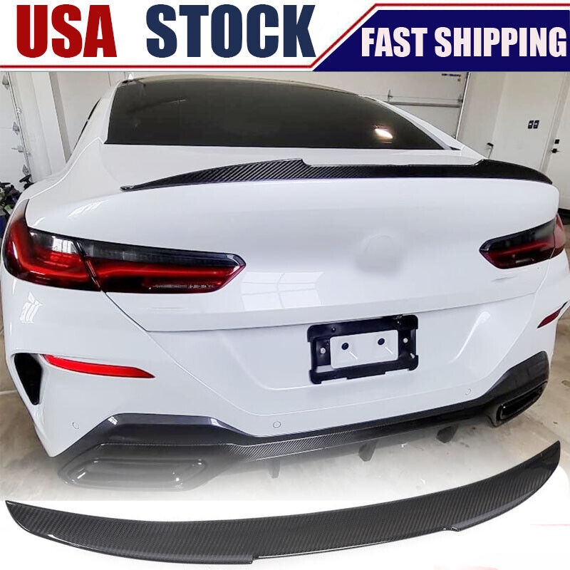 DRY CARBON Rear Trunk Spoiler Wing For BMW 8 Series G16 F93 M8 M850i 840i 18-23