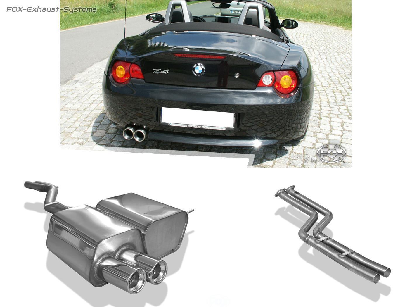 Racing System from Cat BMW Z4 E85 Roadster And E86 Coupe 2x80mm Round