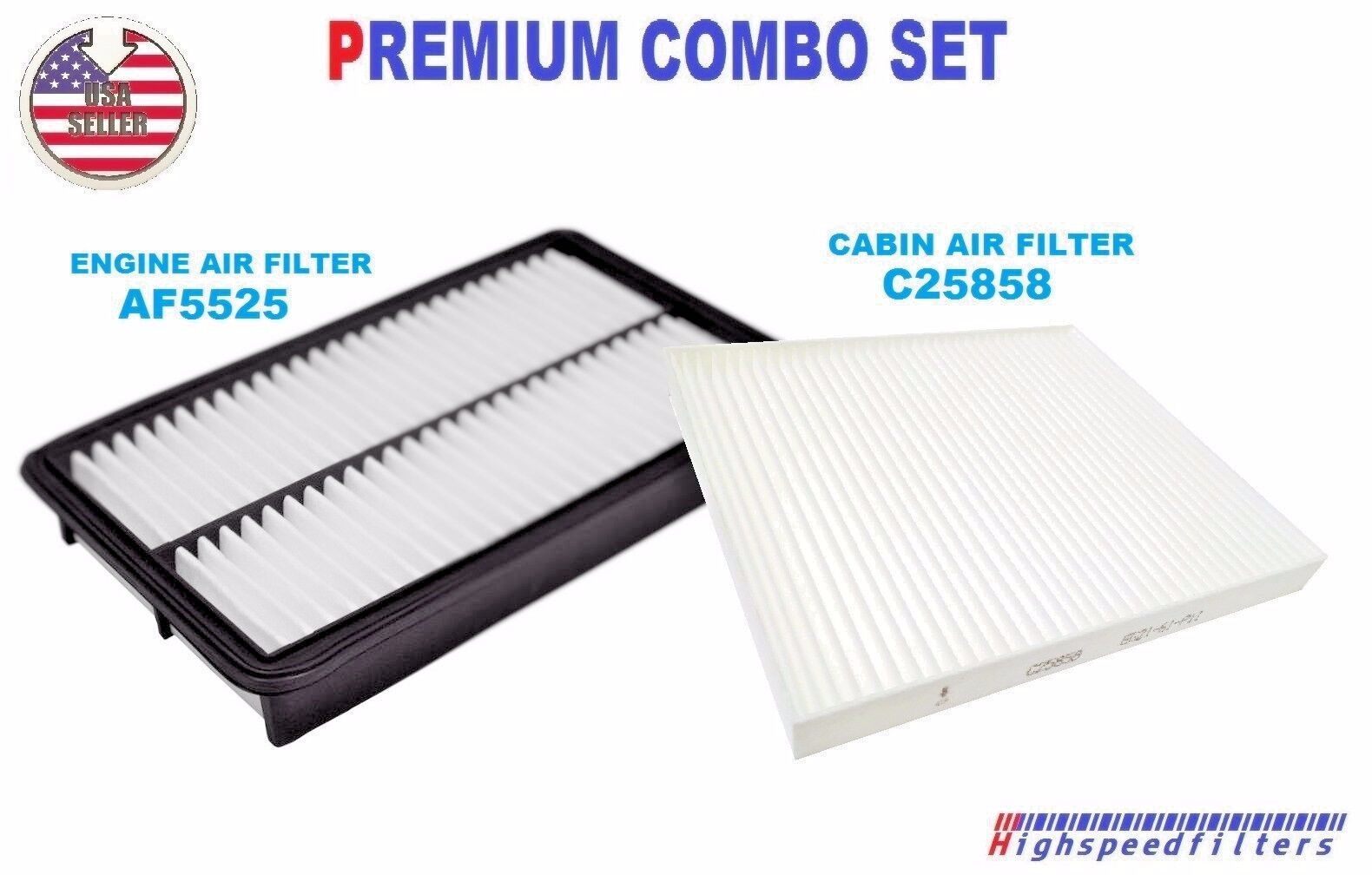 COMBO SET Air Filter & Cabin Air Filter For 2007-2012 MAZDA CX-7 