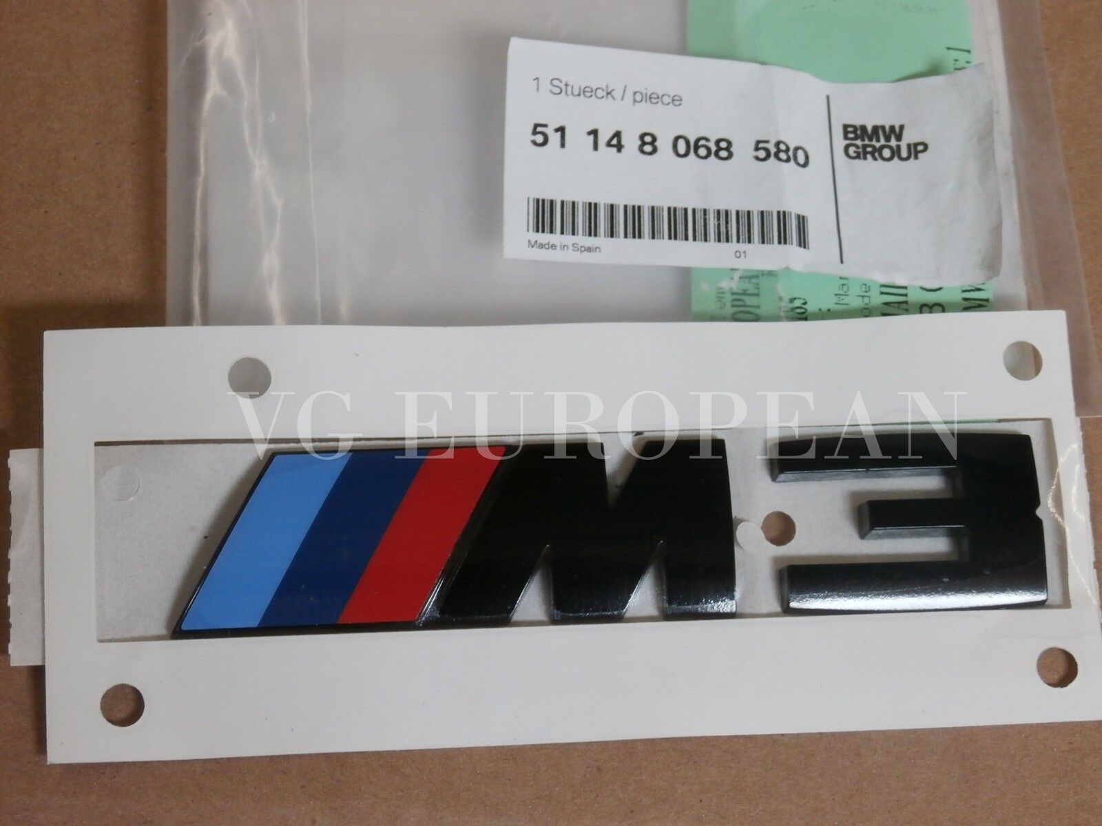 BMW F80 M3 Genuine Rear Trunk BLACK Competition Emblem \