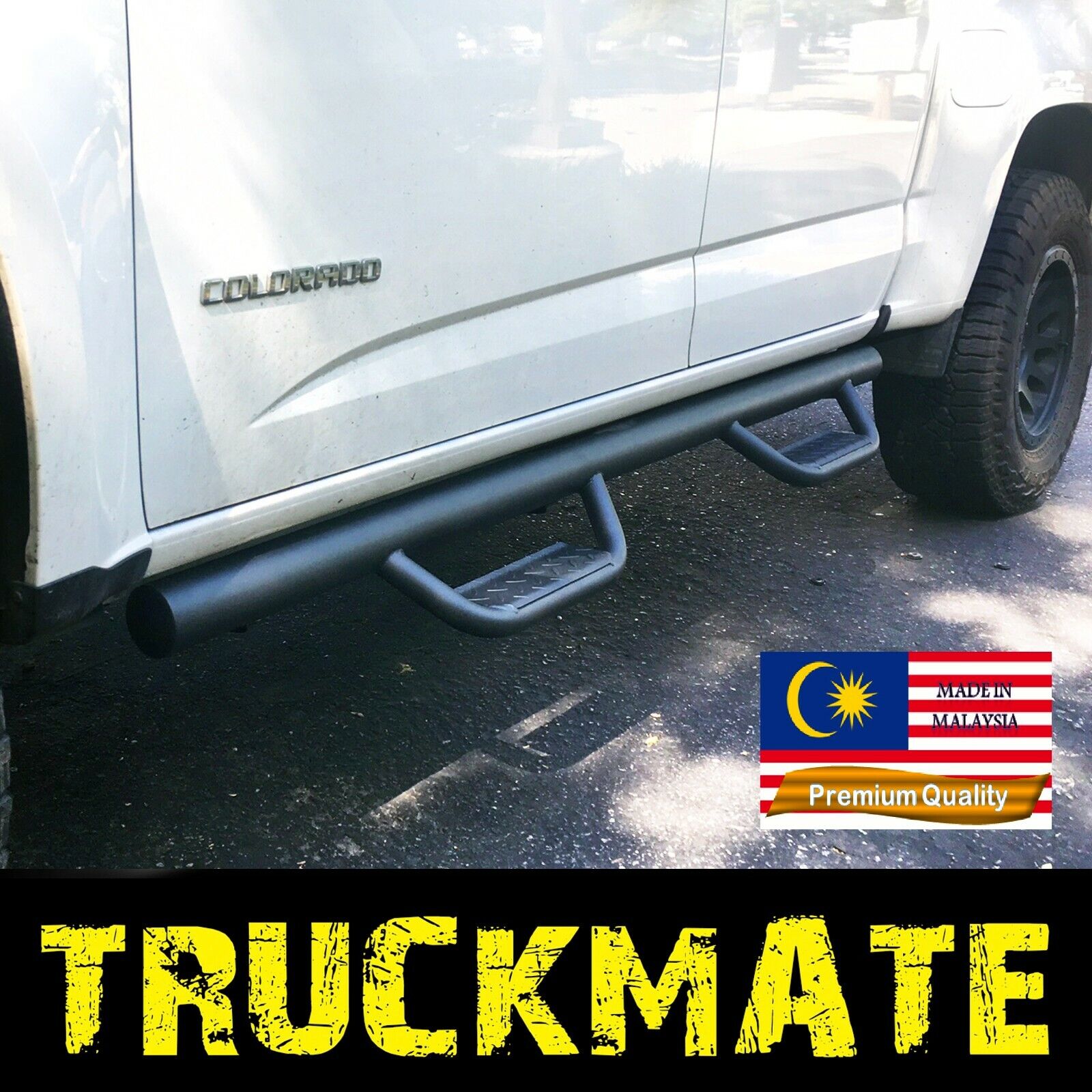 For 2015-2022 GMC Canyon Chevy Colorado Crew Cab Running Boards Bars Side Step