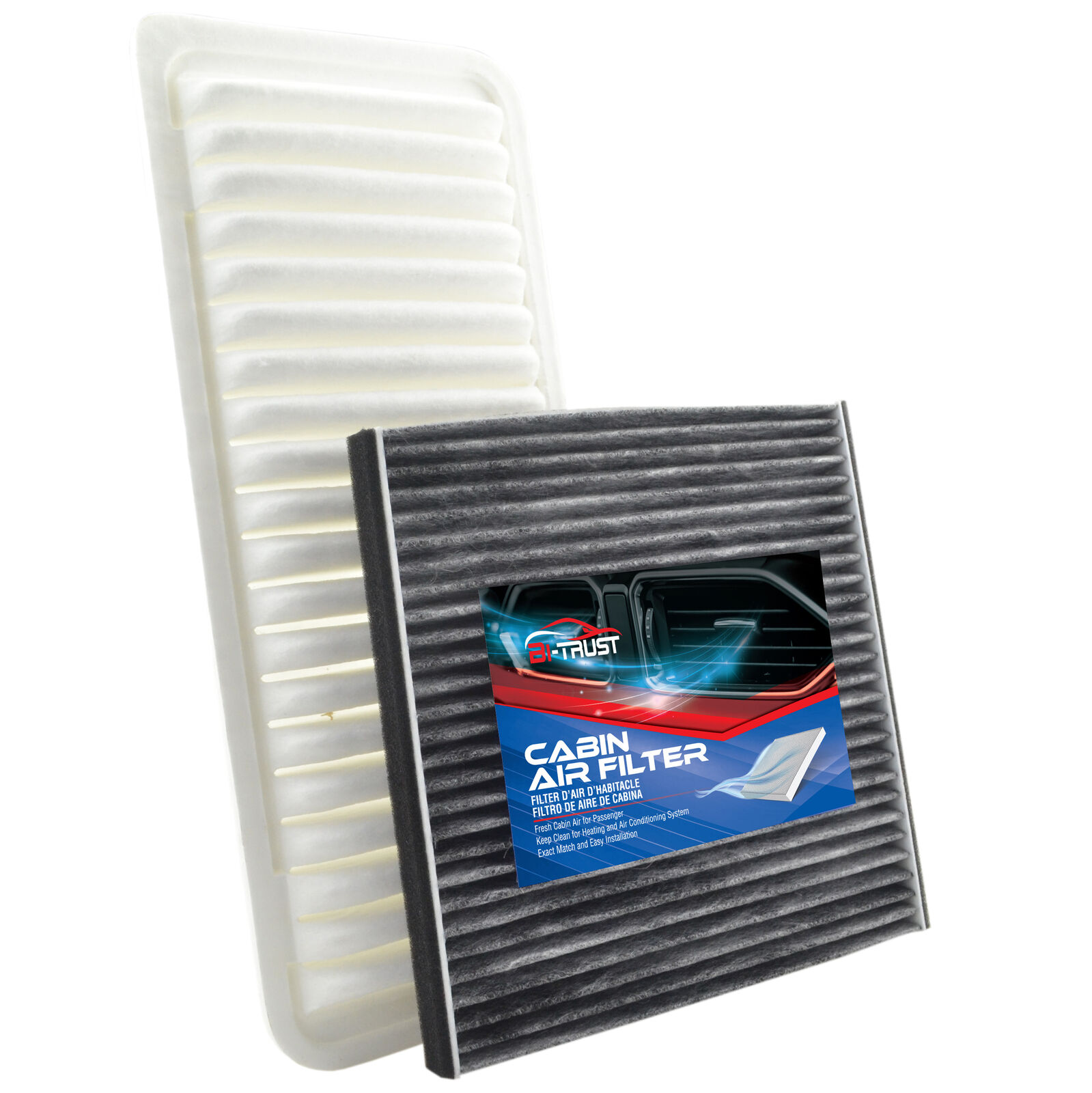 Cabin and Engine Air Filter Kit for Lexus RX400H 2006-2008 V6 3.3L 17801-20050