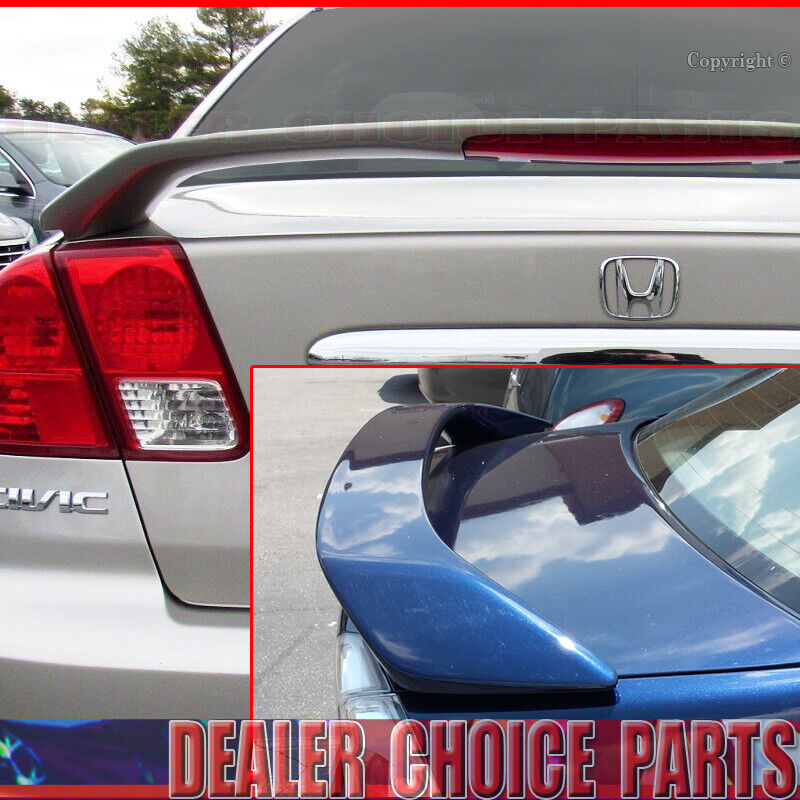 2001 2002 2003 2004 2005 HONDA CIVIC 4Dr OE Style Trunk Spoiler Wing UNPAINTED