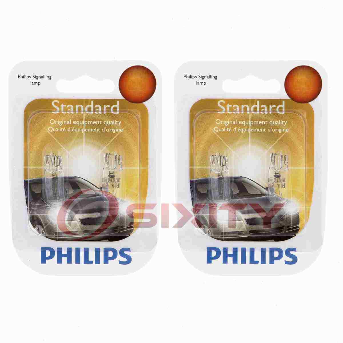 2 pc Philips Tail Light Bulbs for Plymouth Gran Fury Horizon 1981-1990 jc