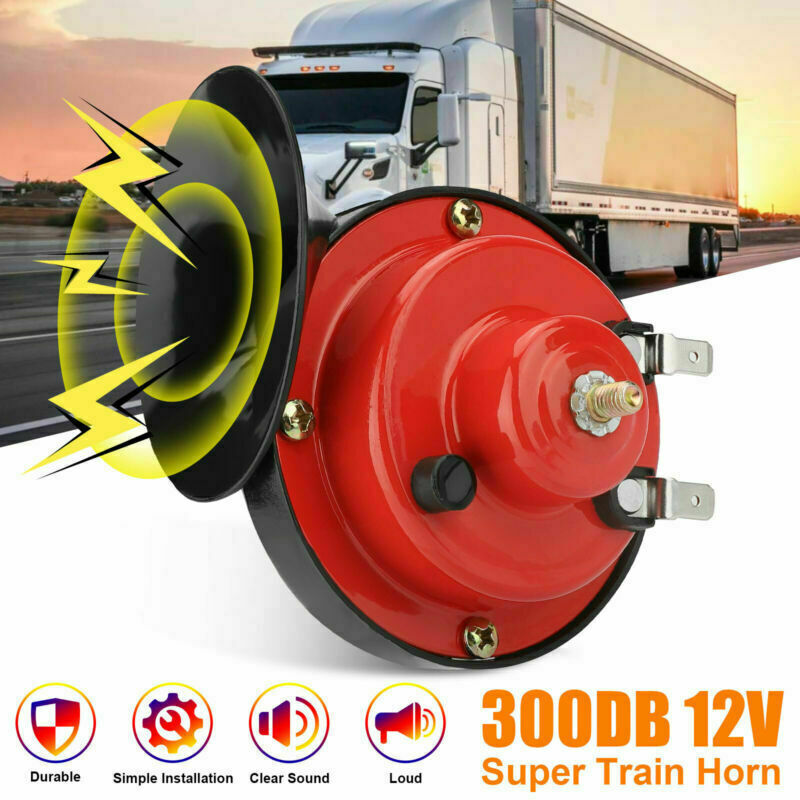 12V 300DB Super Loud Train Horn Waterproof for Motorcycle Car Truck SUV Boat