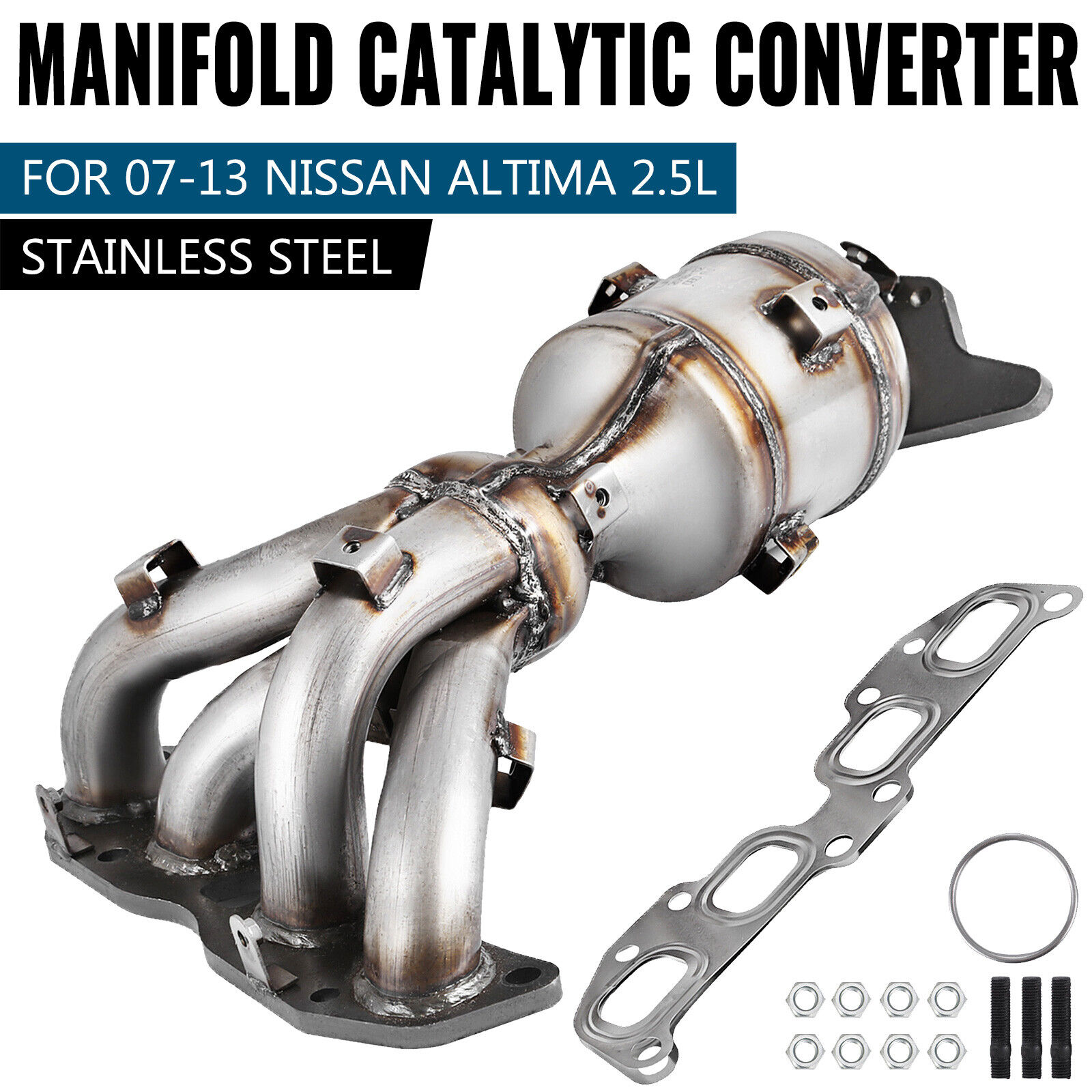 FACTORY STYLE CATALYTIC CONVERTER EXHAUST MANIFOLD FIT 07-12 NISSAN ALTIMA 2.5L