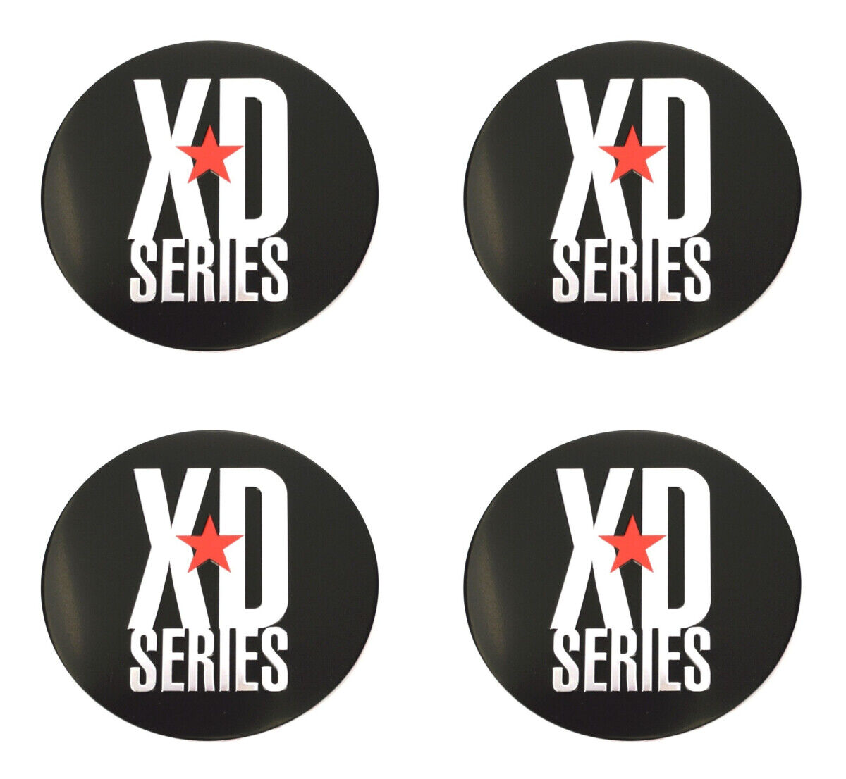 4x NEW KMC XD Series XD778 Monster 78mm Black Wheel Center Cap Emblems Logos