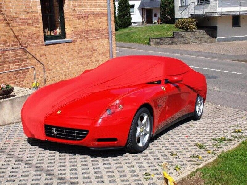 Full garage protective blanket car cover indoor red for Ferrari 612 Scaglietti