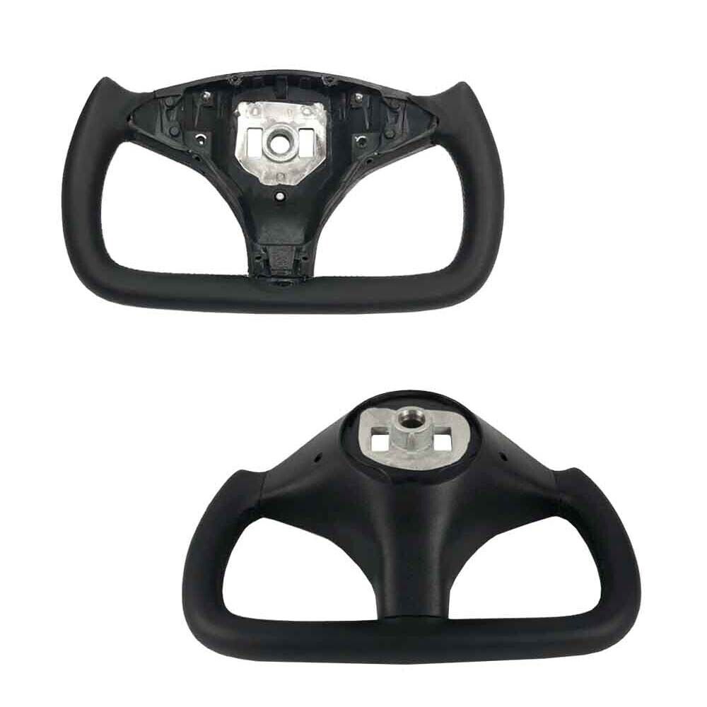 For Model X & Model S 2017 Yoke Steering Wheel Nappa Leather No-Heating