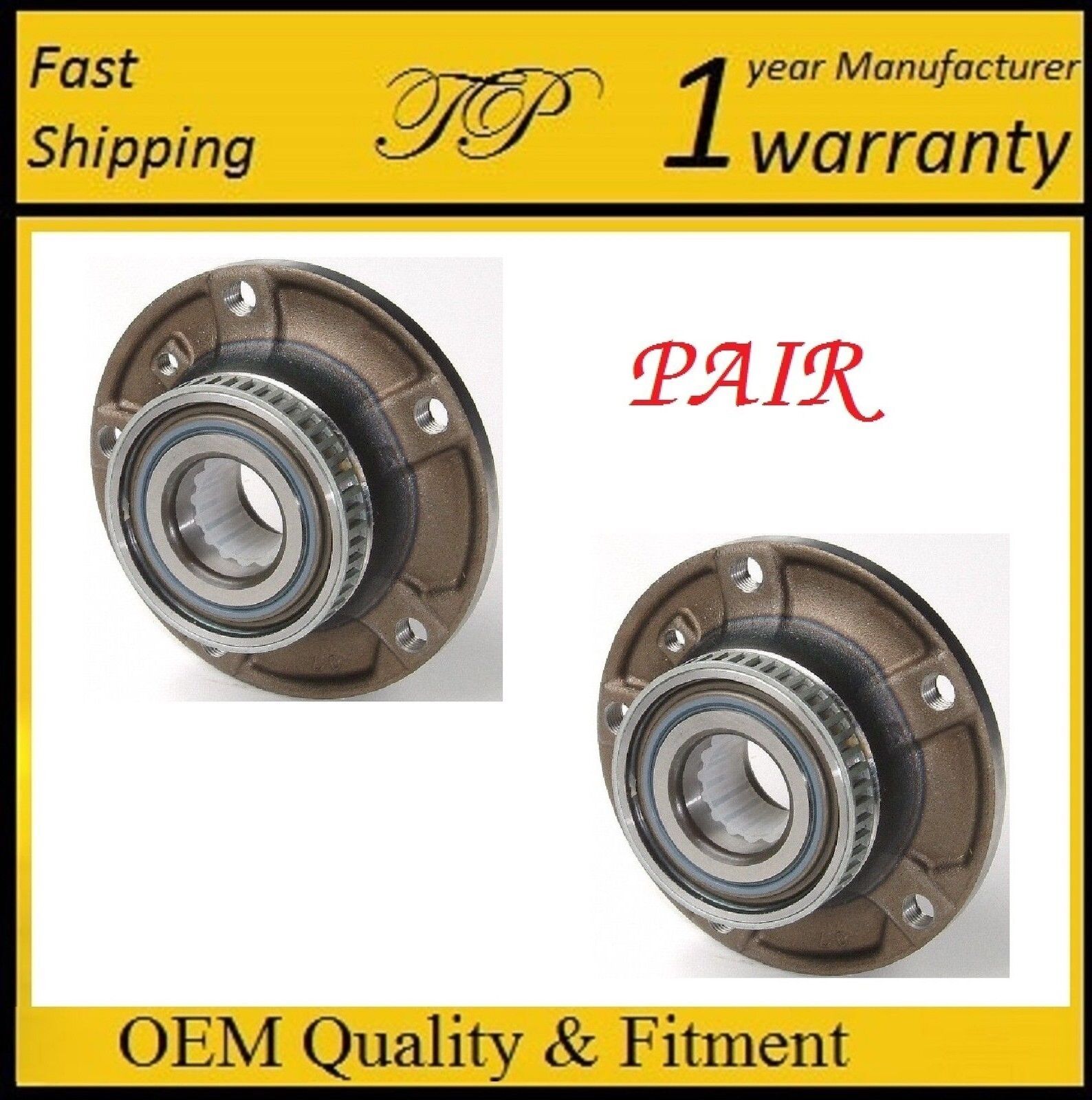 Front Wheel Hub Bearing Assembly For BMW 323I 1998-2001 (PAIR)