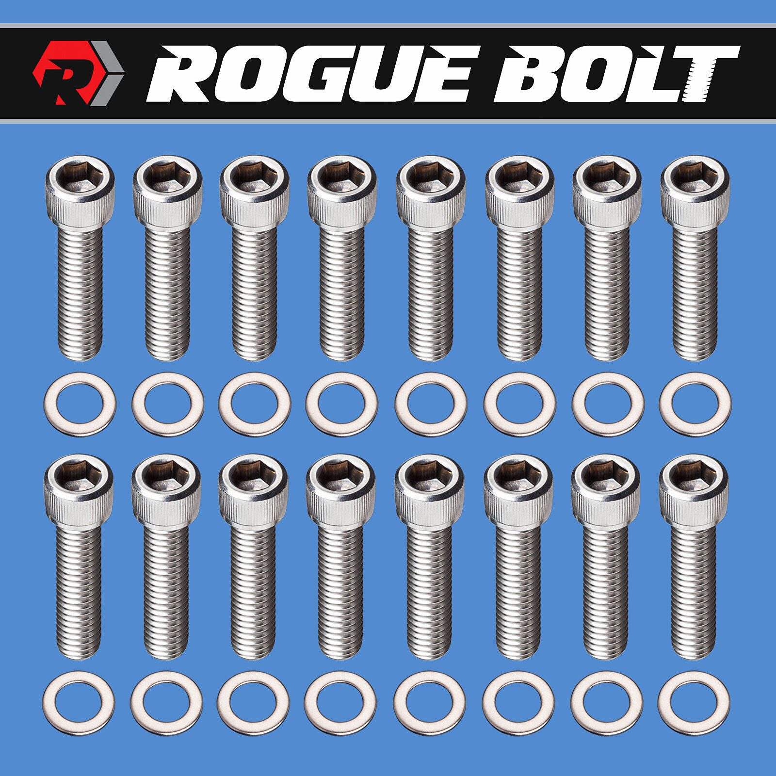 BBF EXHAUST MANIFOLD BOLTS STAINLESS STEEL KIT BIG BLOCK FORD 429 460 F-SERIES