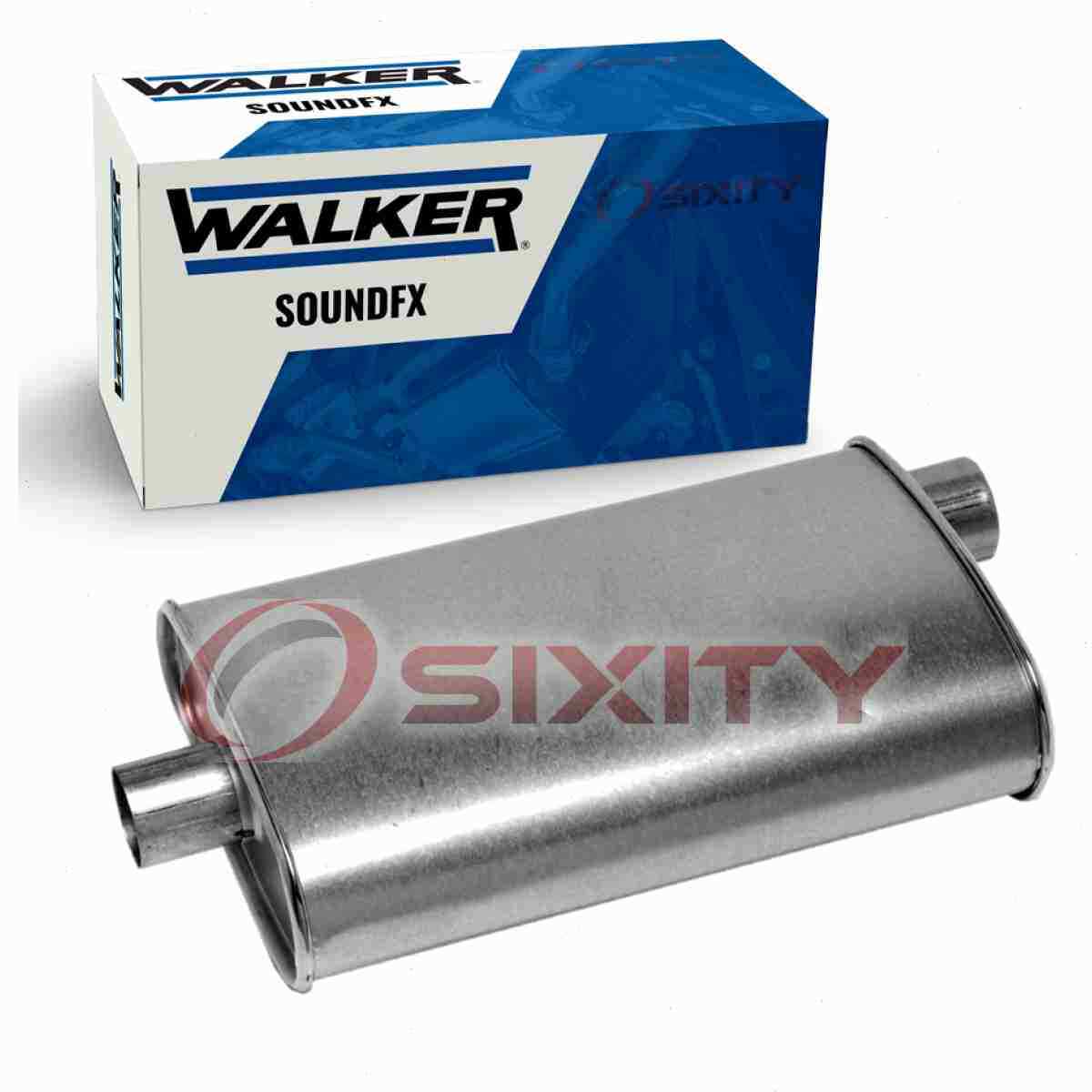 Walker SoundFX Exhaust Muffler for 1985-1987 Oldsmobile Calais 2.5L 3.0L L4 vz
