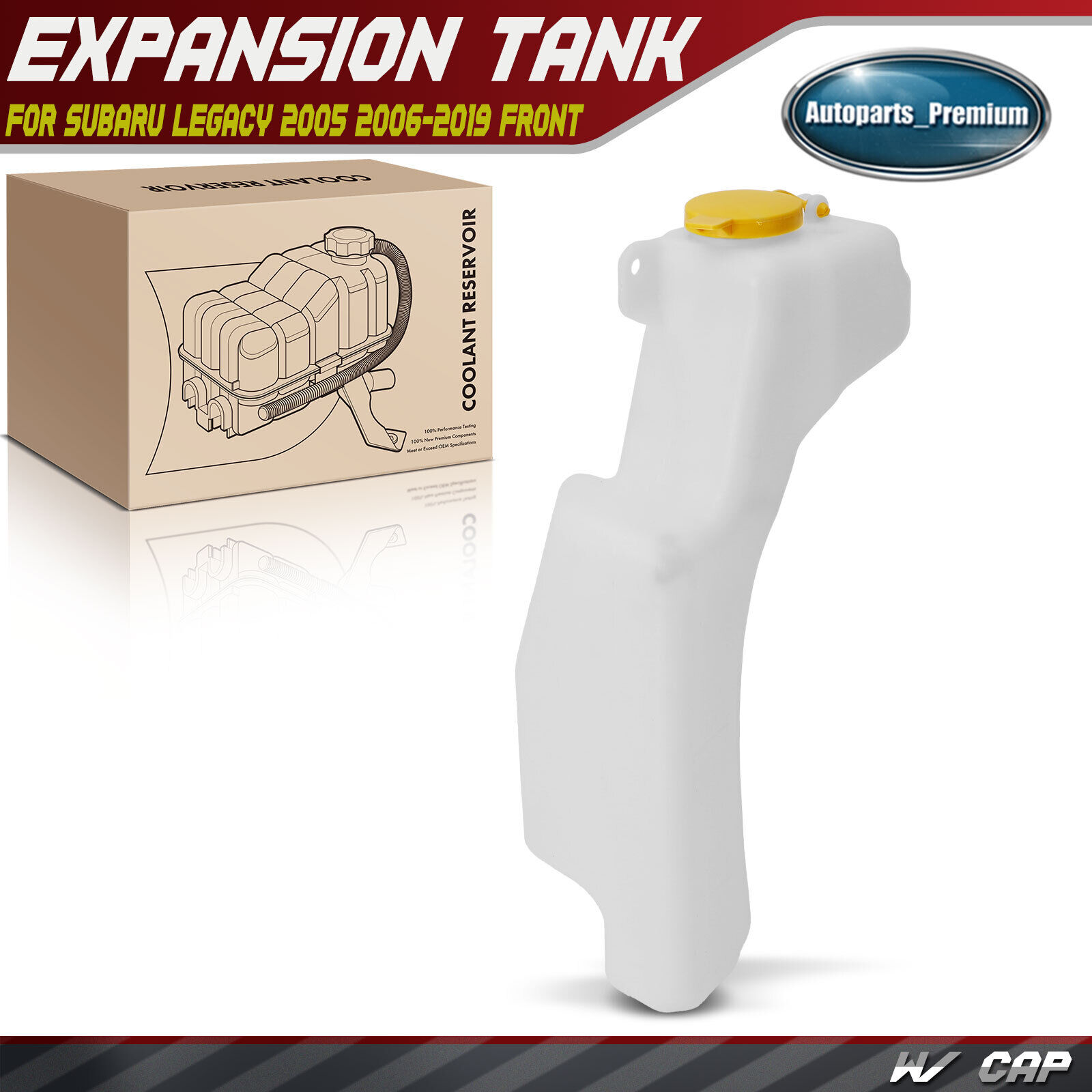 Front Engine Coolant Reservoir-Recovery Tank for Subaru Legacy 2005 2006-2019