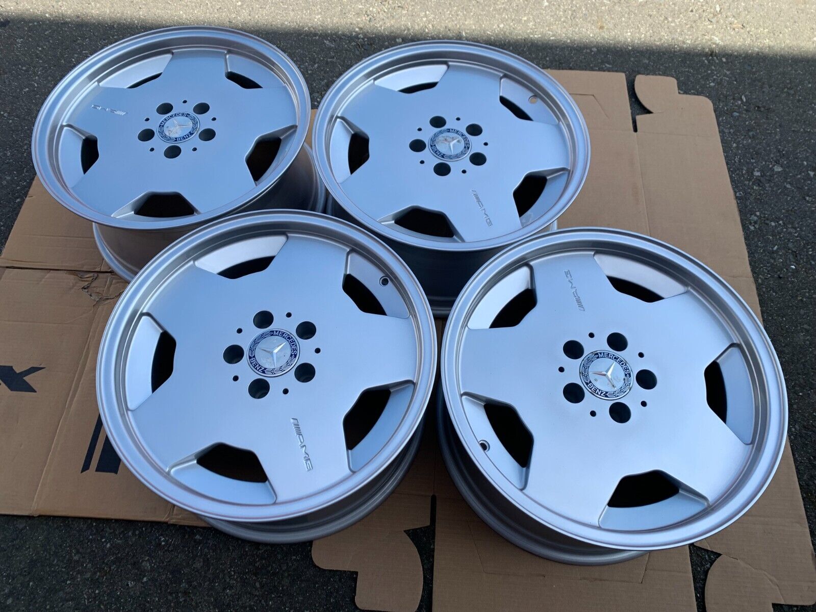 Extremely Rare Set of 17X8 AMG Aero Arrow rims restored with perfection as new