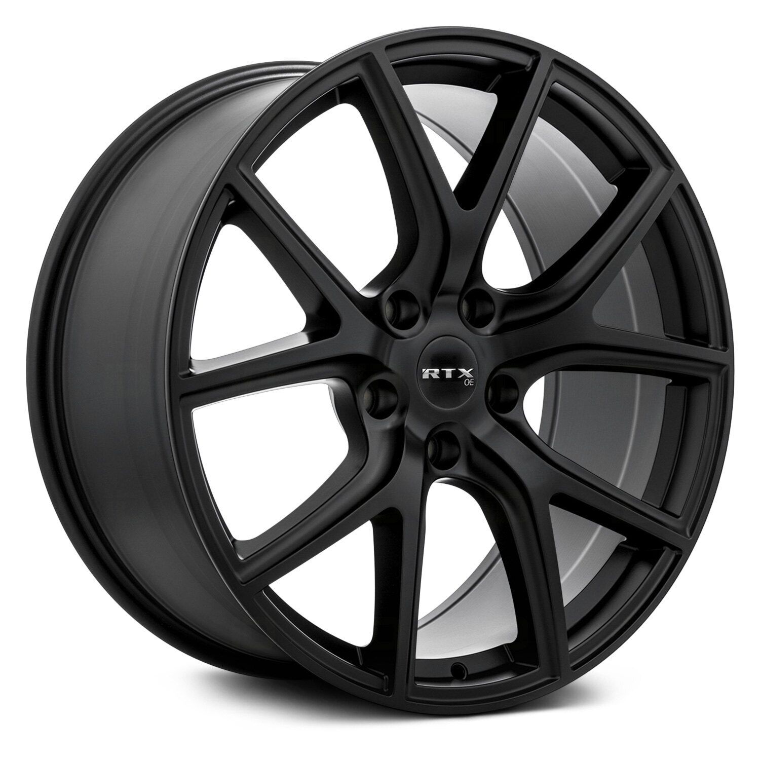 RTX CJ01 Wheels 20x9 (35, 5x127, 71.5) Black Rims Set of 4