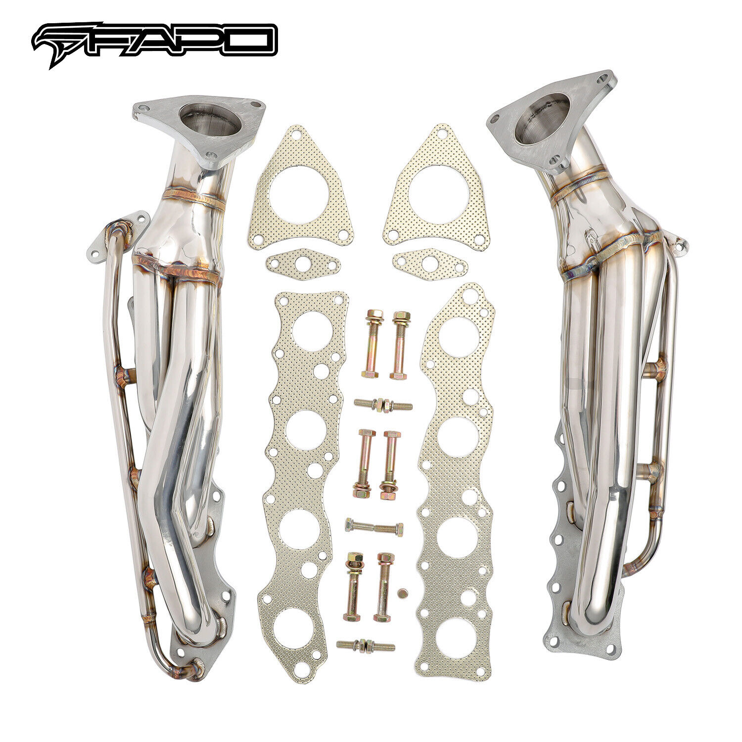 FAPO Shorty Headers for 07-16 Toyota Tundra 5.7L 345 V8 304 SS Limited SR5 TRD