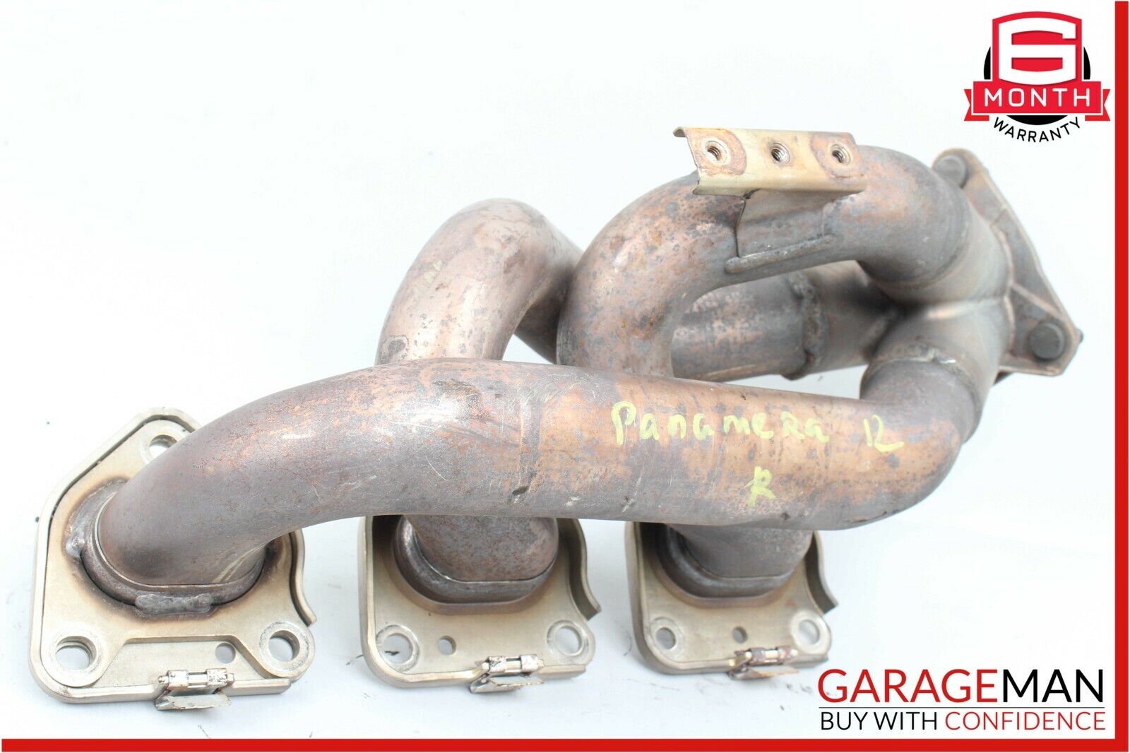 11-13 Porsche Panamera 970 3.6L Right Side Exhaust Manifold Header Pipe Assembly