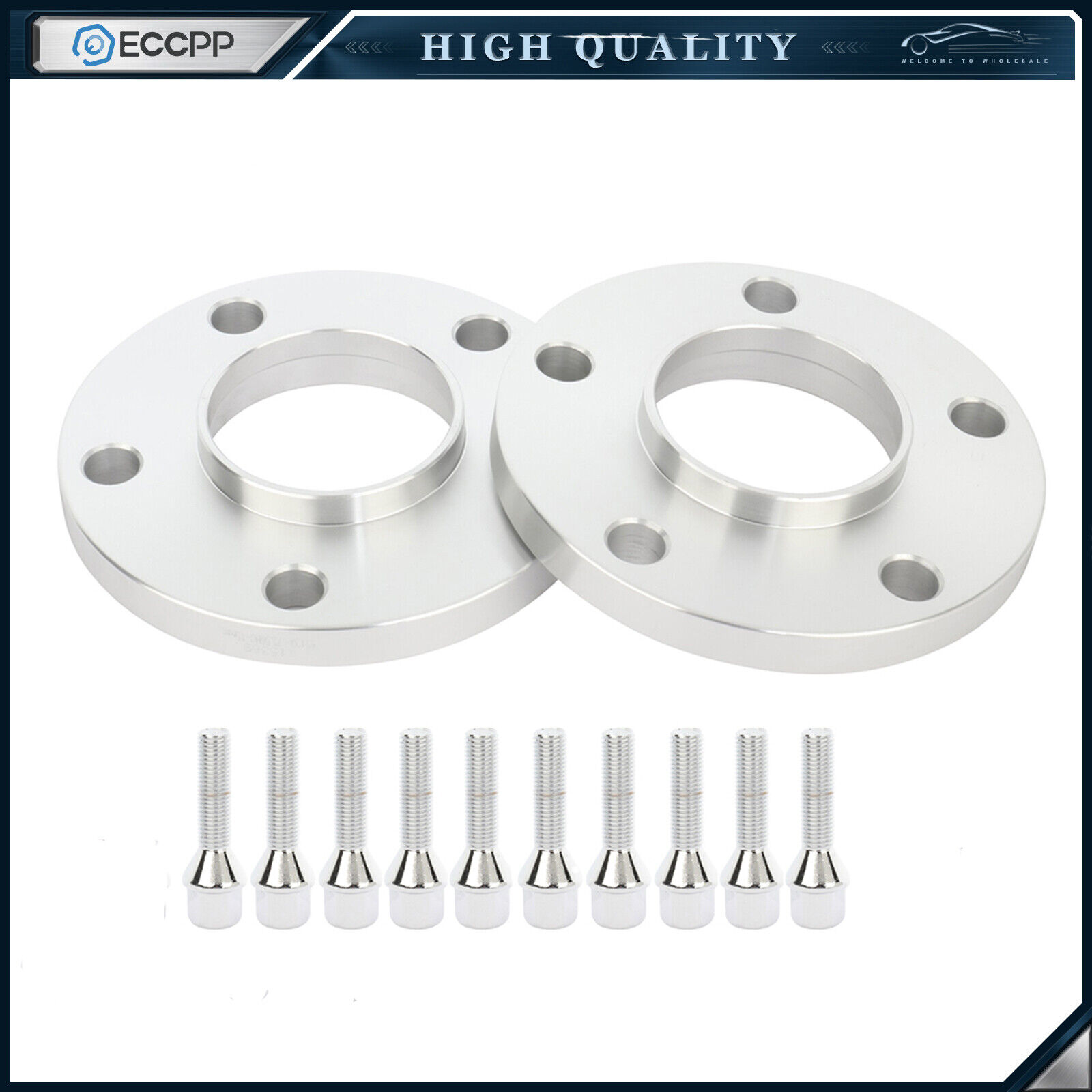 ECCPP (2) 15mm Hubcentric Wheel Spacers 5x120 12x1.5 For BMW 325i 325xi 328i M3