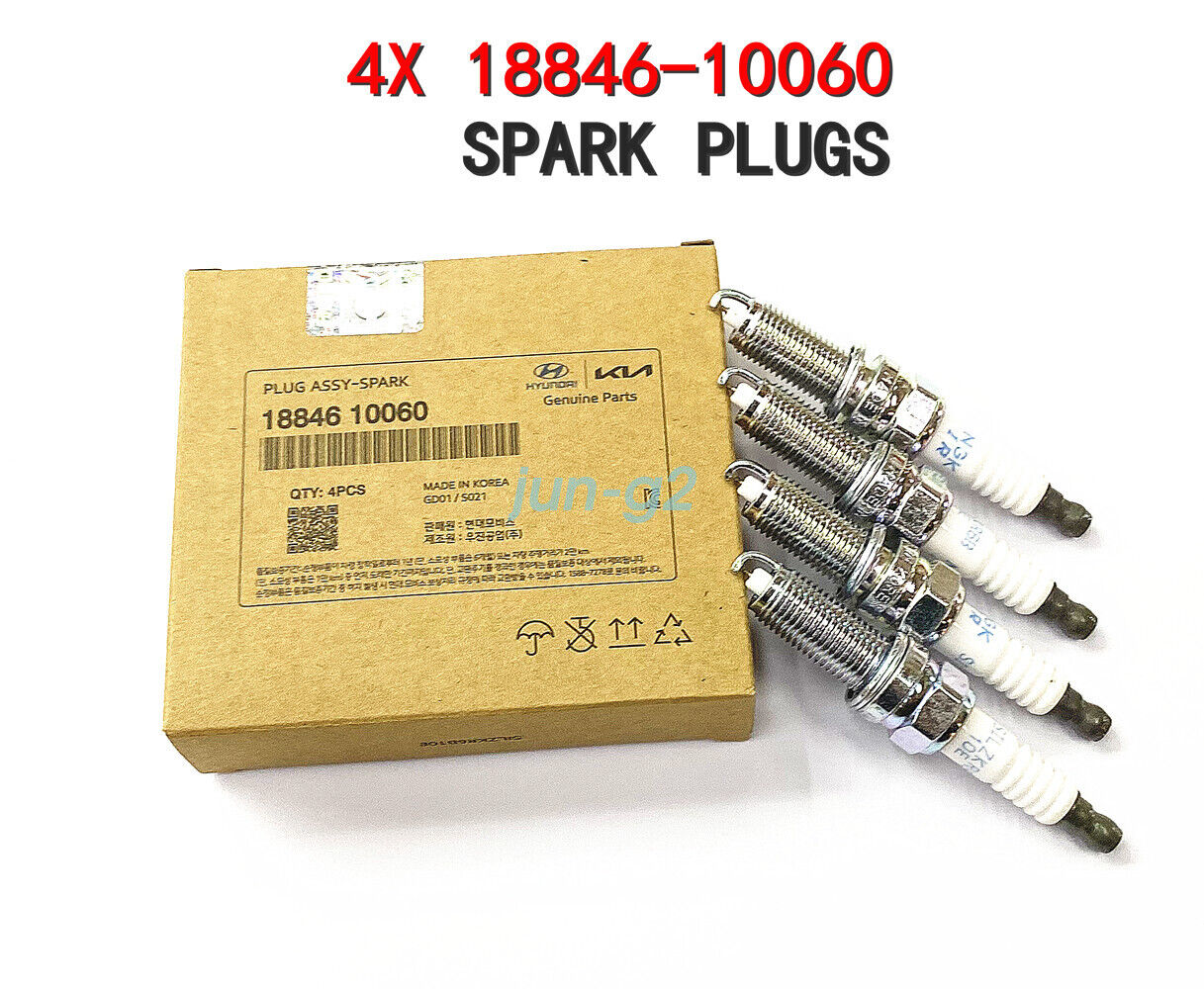 1884610060-4X Iridium SILZKR6B10E Spark Plugs For Hyundai ACCENT KIA RIO SOUL