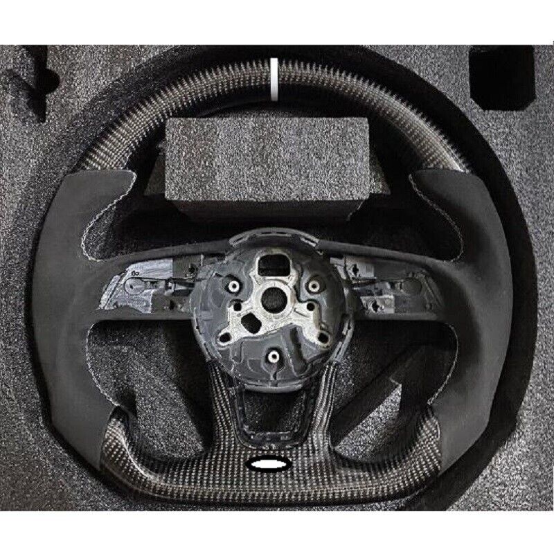 Carbon Fiber Car Steering Wheel For Audi S4 S5 S6 S7 RS3 RS4 RS5 RS6 RS7 B9 18+
