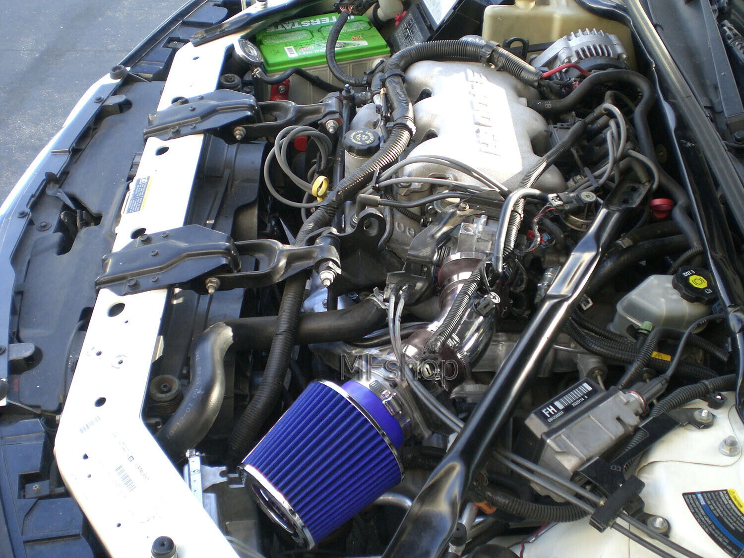 Black Blue For 2000-2005 Chevy Impala Monte Carlo 3.4L V6 Full Air Intake Kit