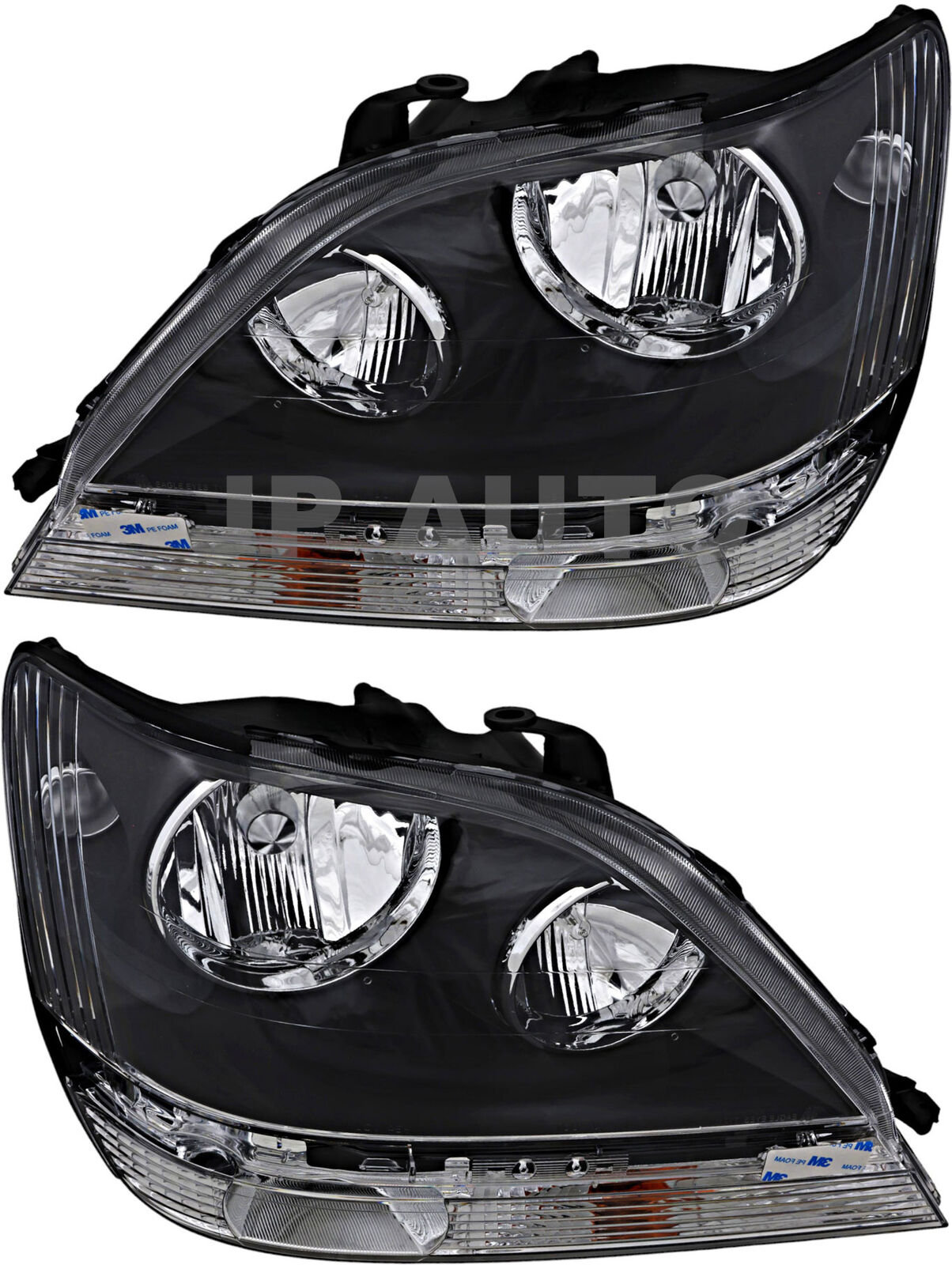 For 1999-2000 Lexus RX300 Headlight Halogen Set Driver and Passenger Side