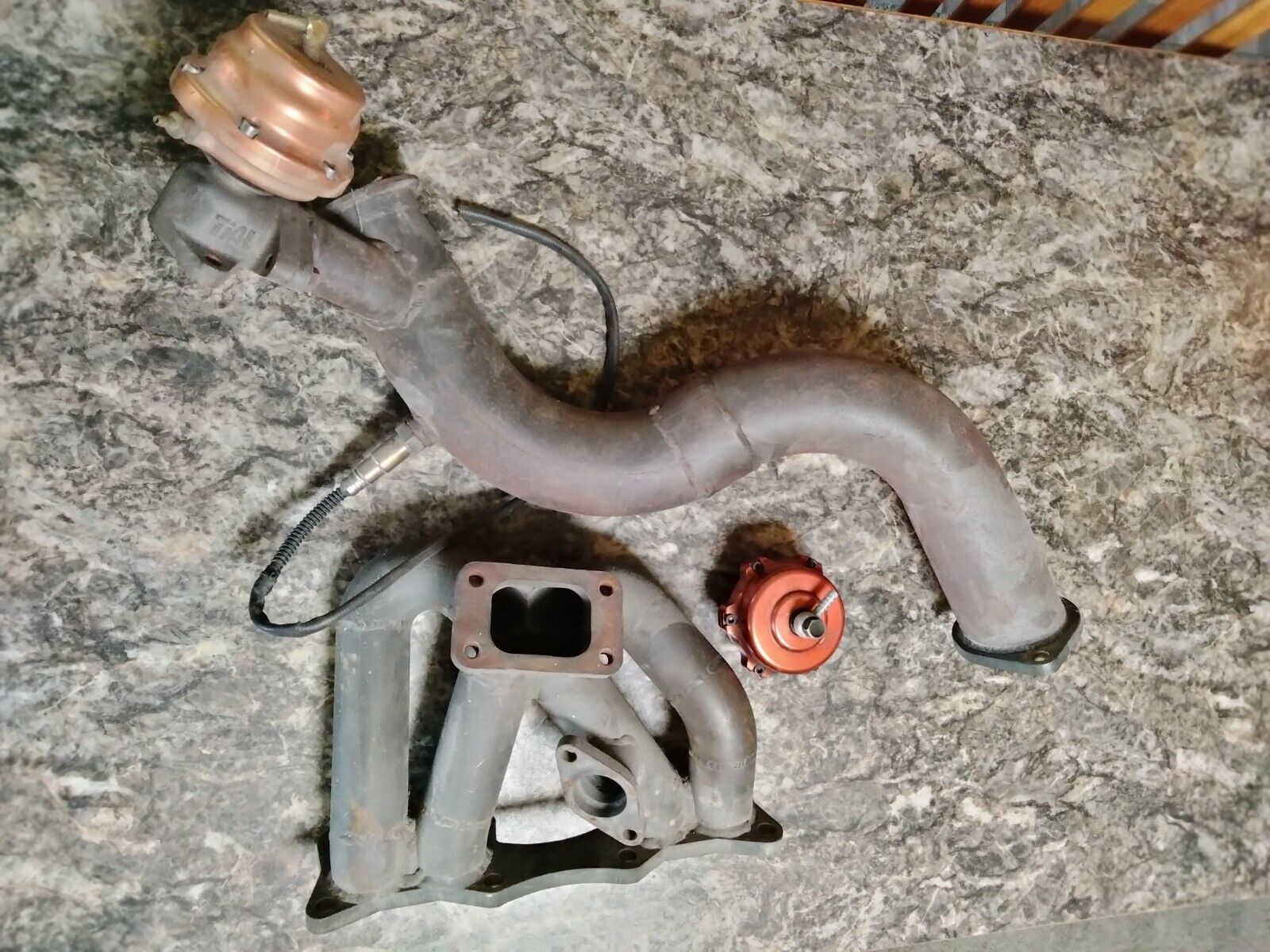 KA24E Nissan 240SX S13 Custom Turbo manifold And Downpipe