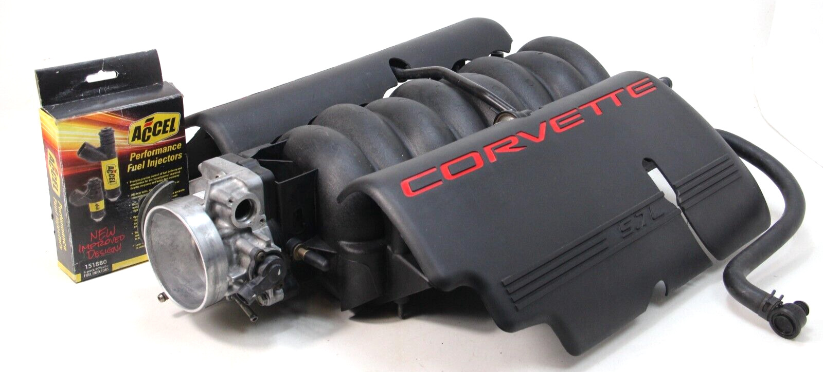 Chevy Corvette LS6 Intake Manifold w/ 80lb Injectors TB & Rail Cover - 12573572