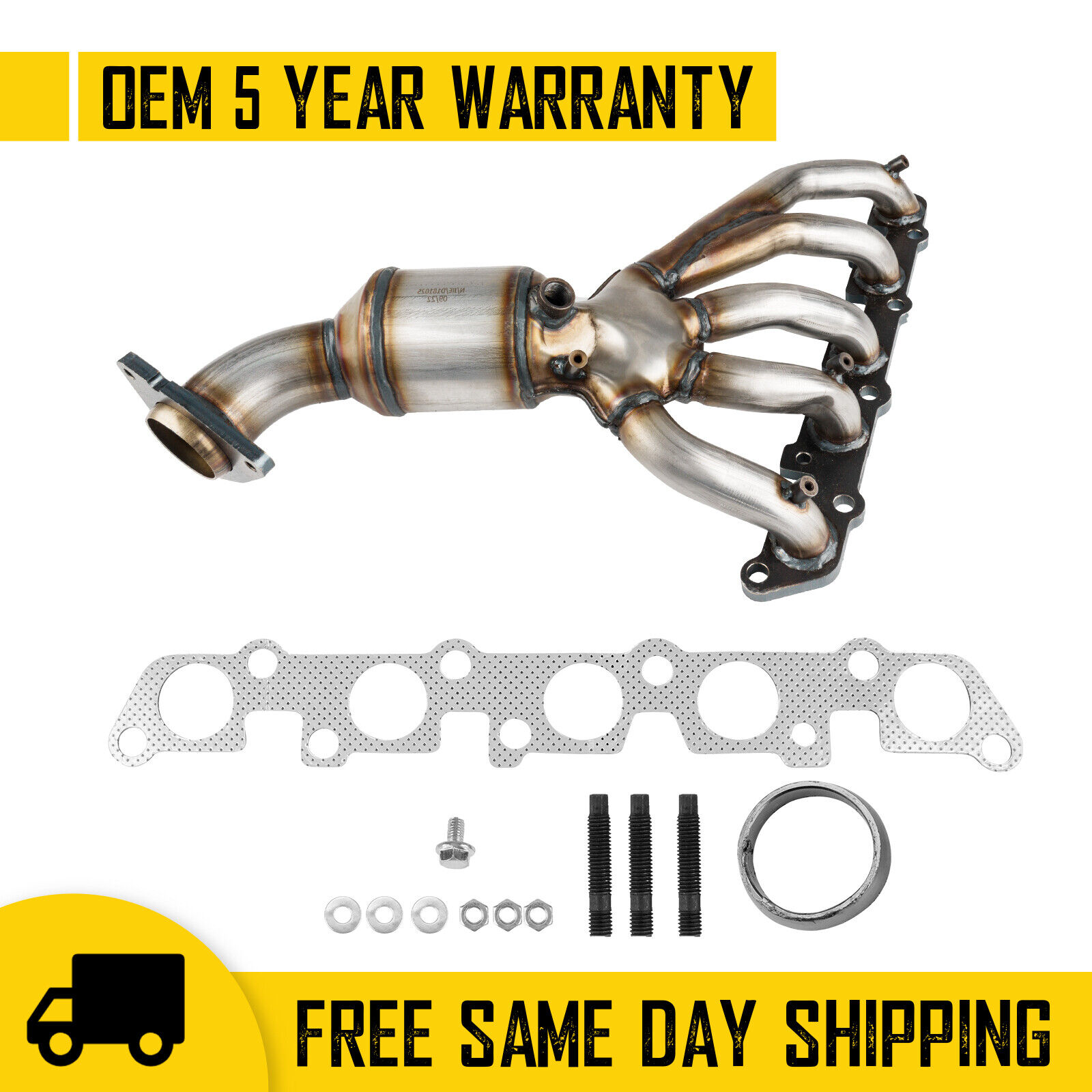 Exhaust Header Manifold w/Catalytic Converter for 04-06 Colorado/Canyon 3.5 5Cyl