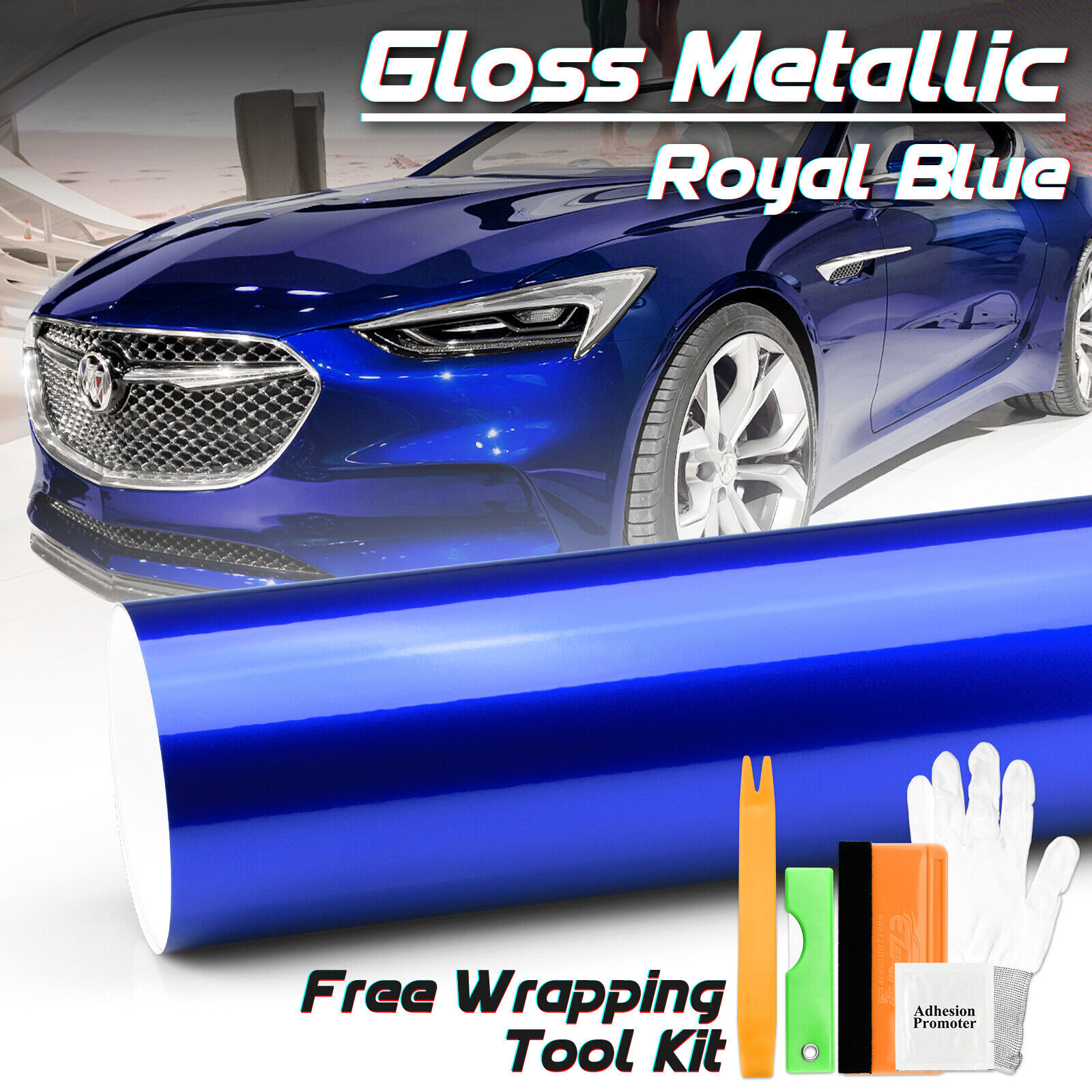 【Gloss Metallic】Glossy Candy Decal Car Vinyl Wrap Film Sticker Sheet Sparkle DIY