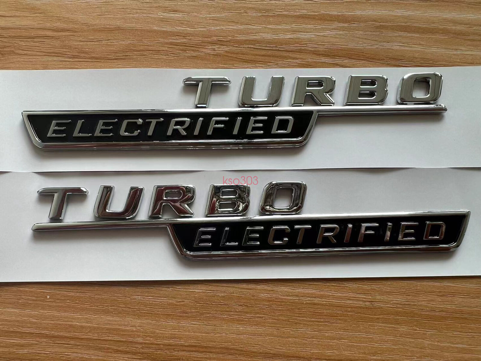 OEM TURBO ELECTRIFIED AMG Fender Emblem CHROME Badge Mercedes C43 GLC43 SL43