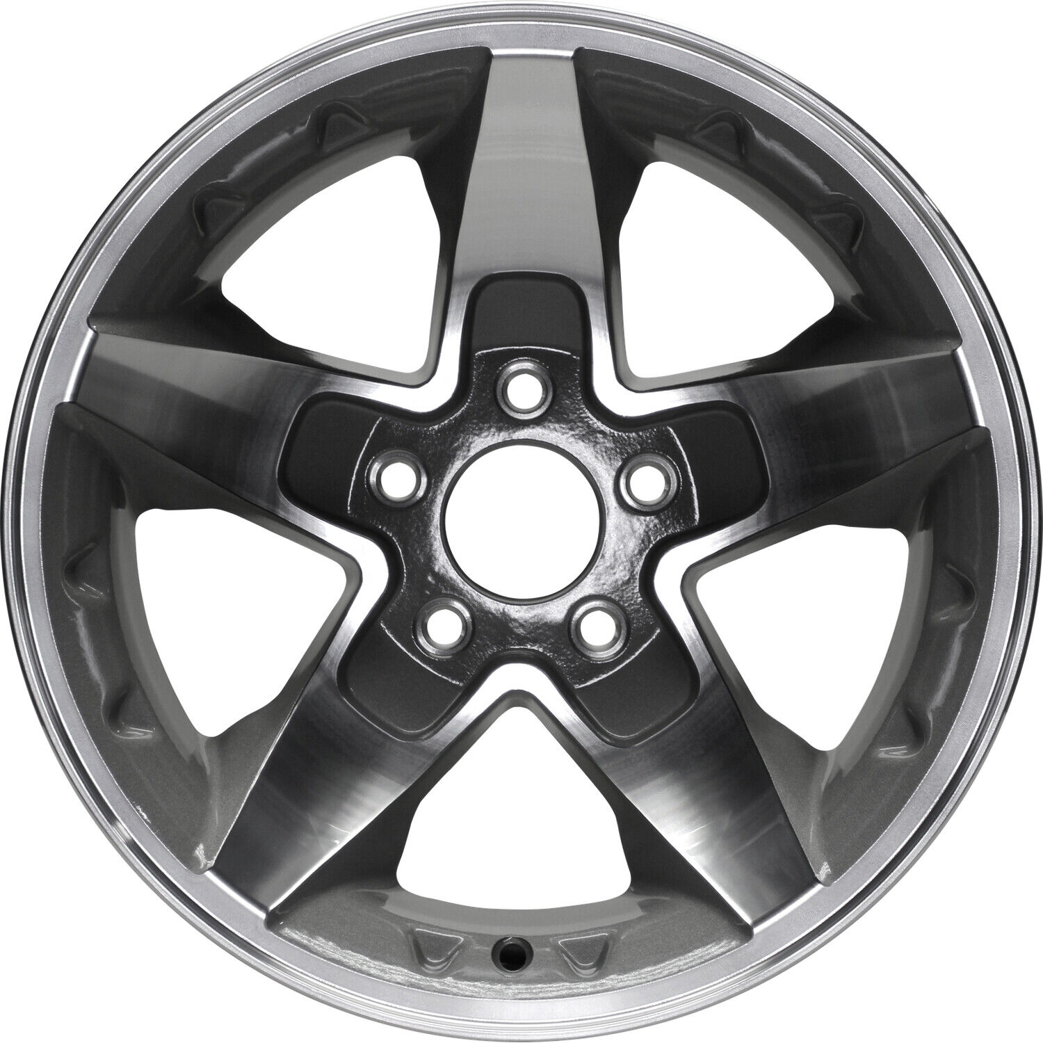 New 16x8 Machined and Painted Light Charcoal Wheel fits 560-05116