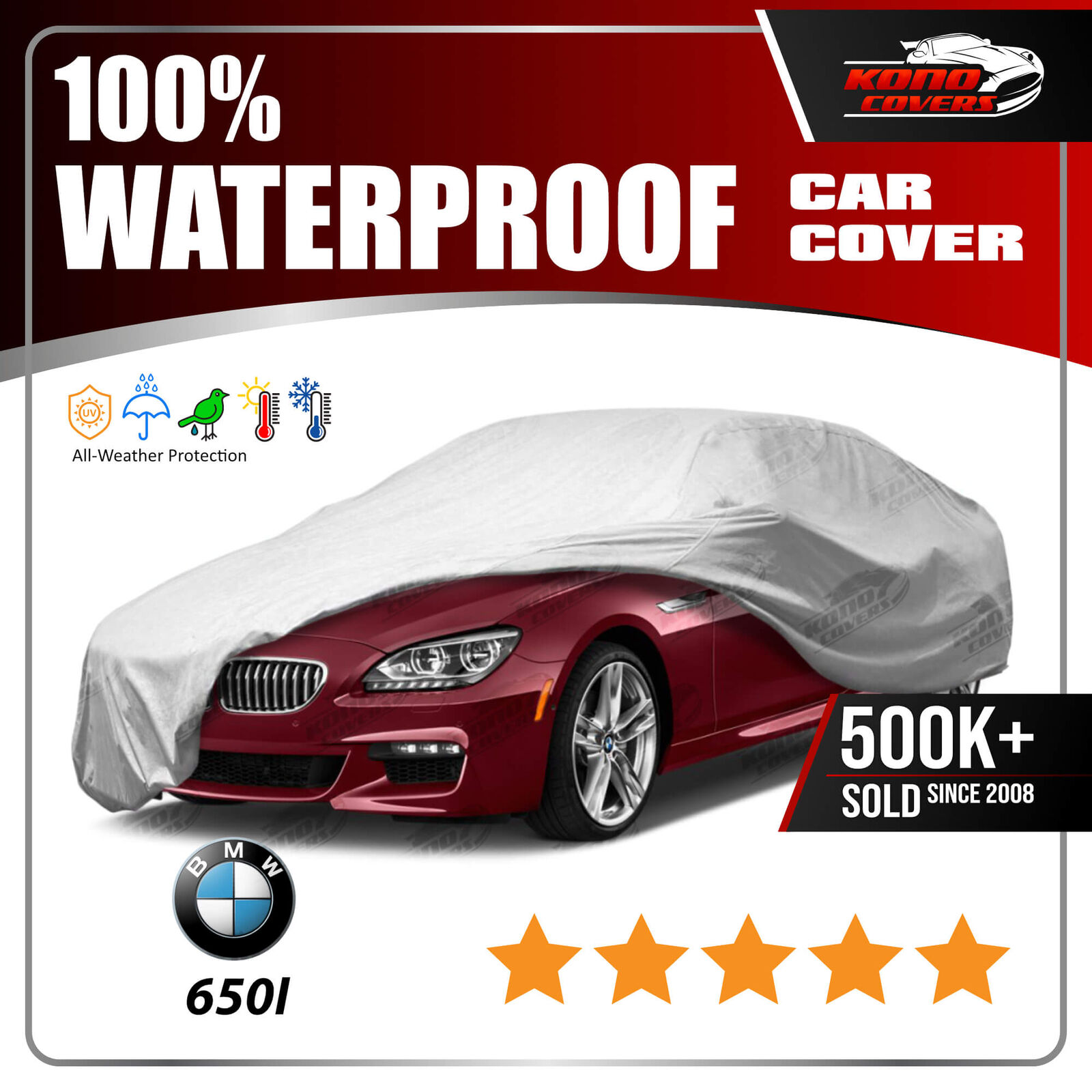 Bmw 650I Convertible 6 Layer Car Cover 2006 2007 2008 2009 2010 2011 2012