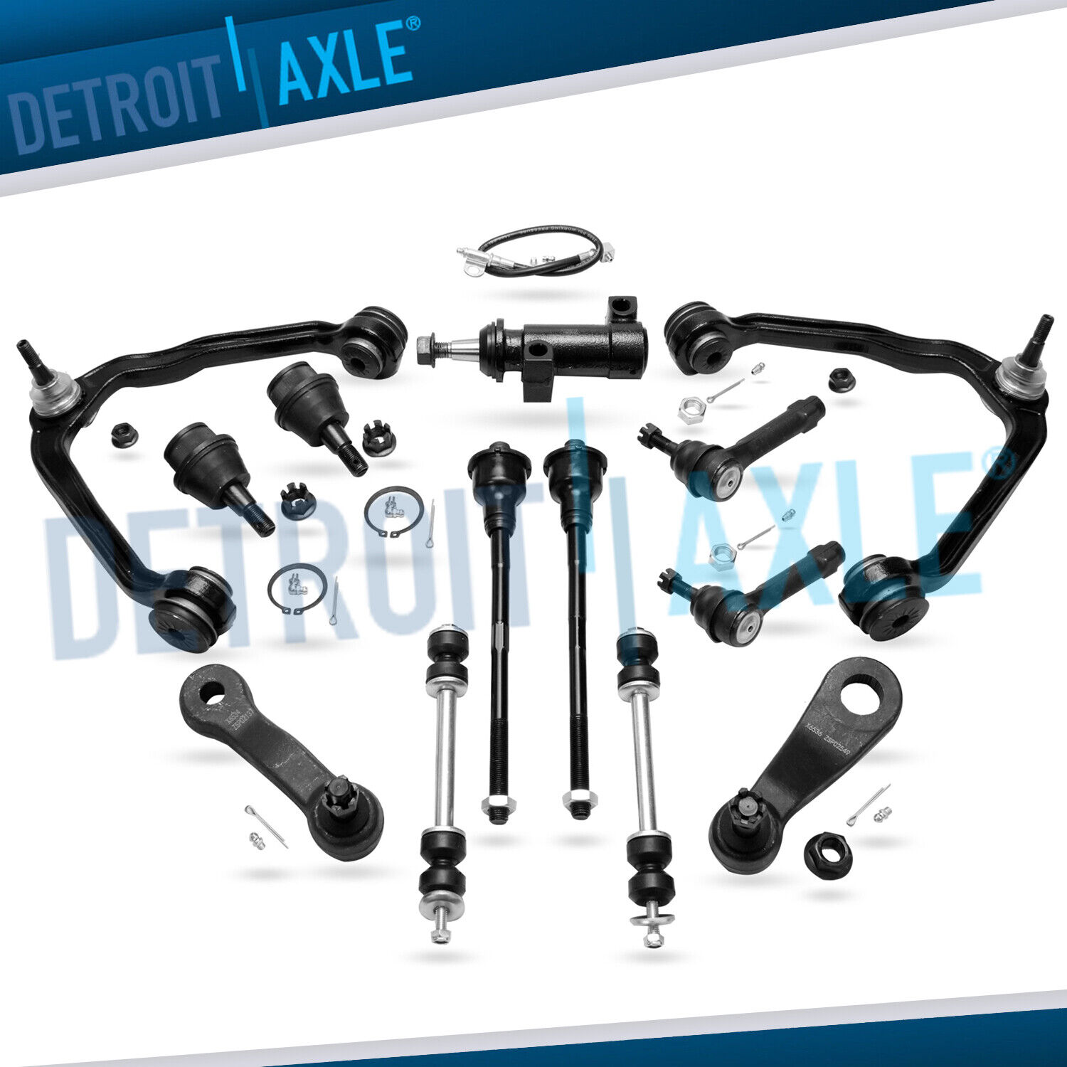 Front Upper Control Arms Sway Bars Suspension Kit for Avalanche Silverado 1500