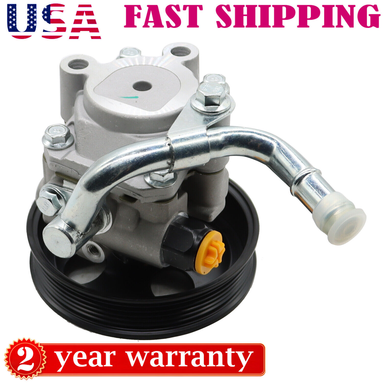 Power Steering Pump w/ Pulley For 1998-2002 Chevrolet Prizm Toyota Corolla