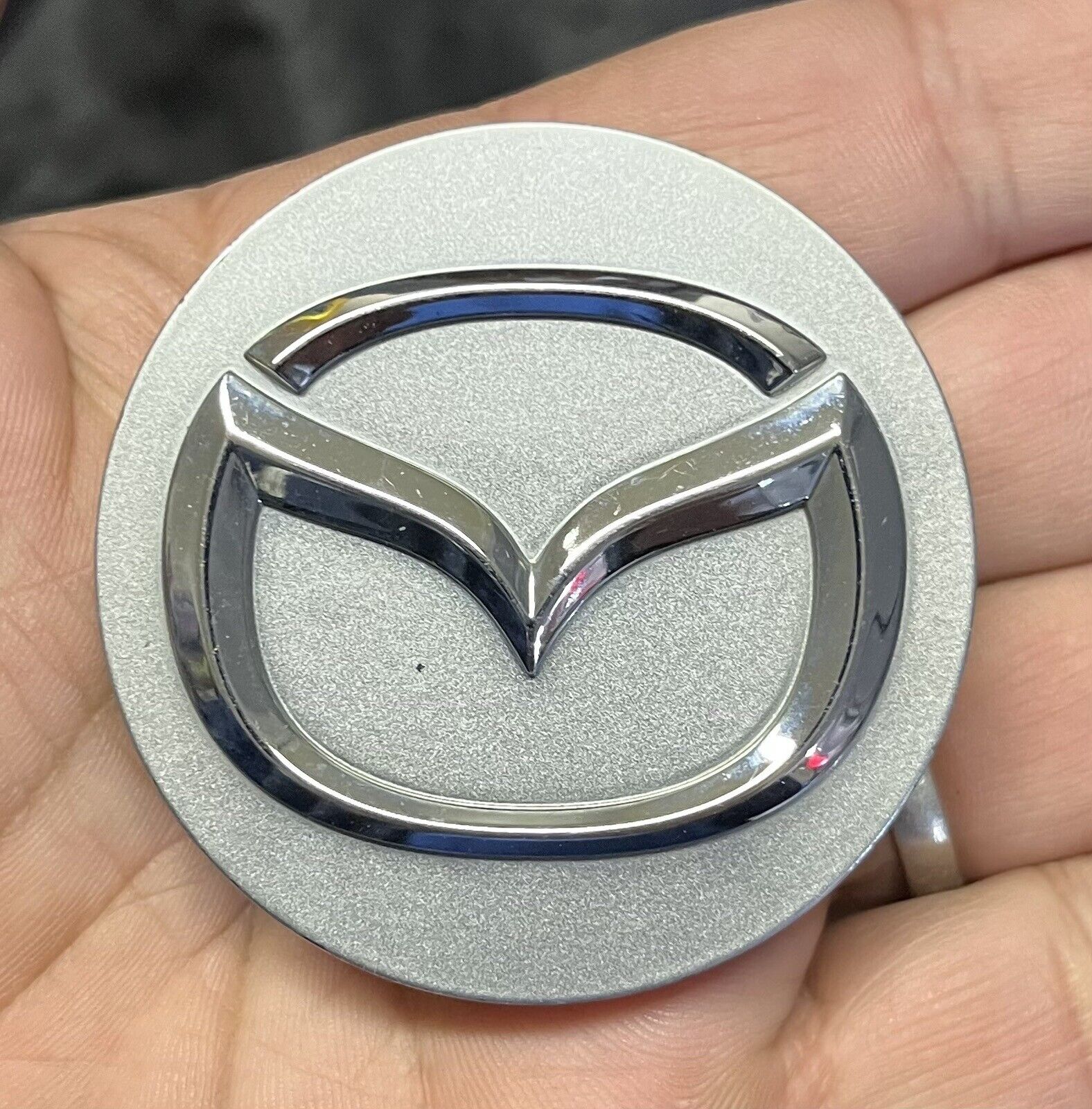 Mazda Protege 1999-2003 Center Cap Wheel Hub Cover 2.25in Silver & Chrome 2477