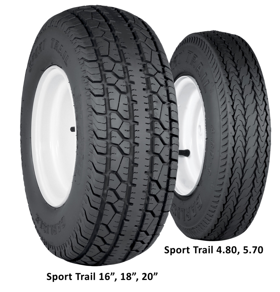4808 4.80R8/6-4L Carlisle White Sport Trail Assembly C BW, New Tire -Qty 1