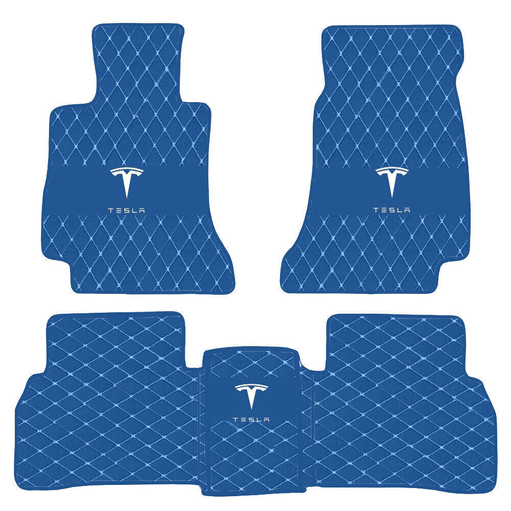 For Tesla 3 S X Y 2012-2022 Car Floor Mats All Series Luxury Custom Waterproof