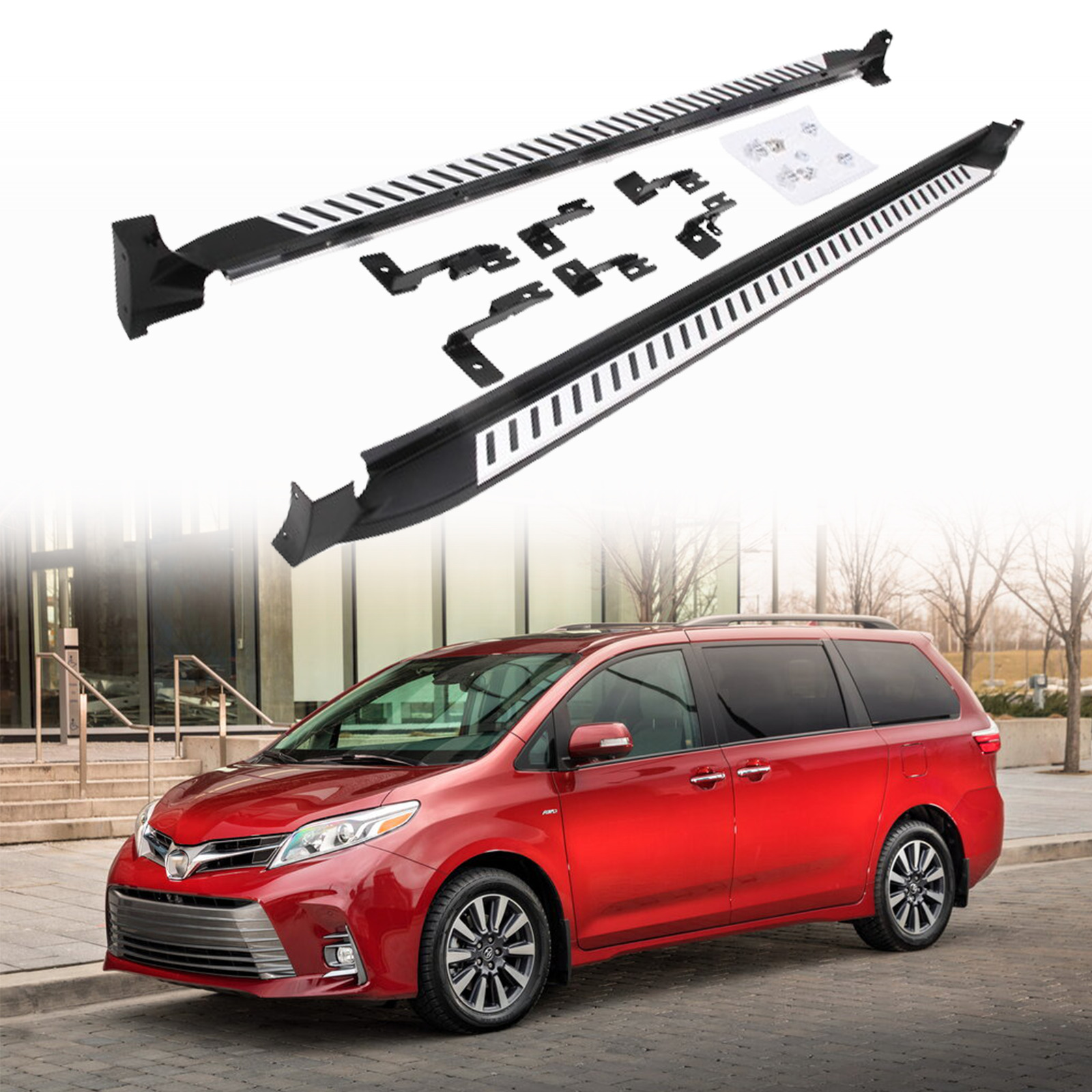 Running Boards Fit for 2011-2020 Toyota Sienna XL30 Side Steps Iboard Protector 