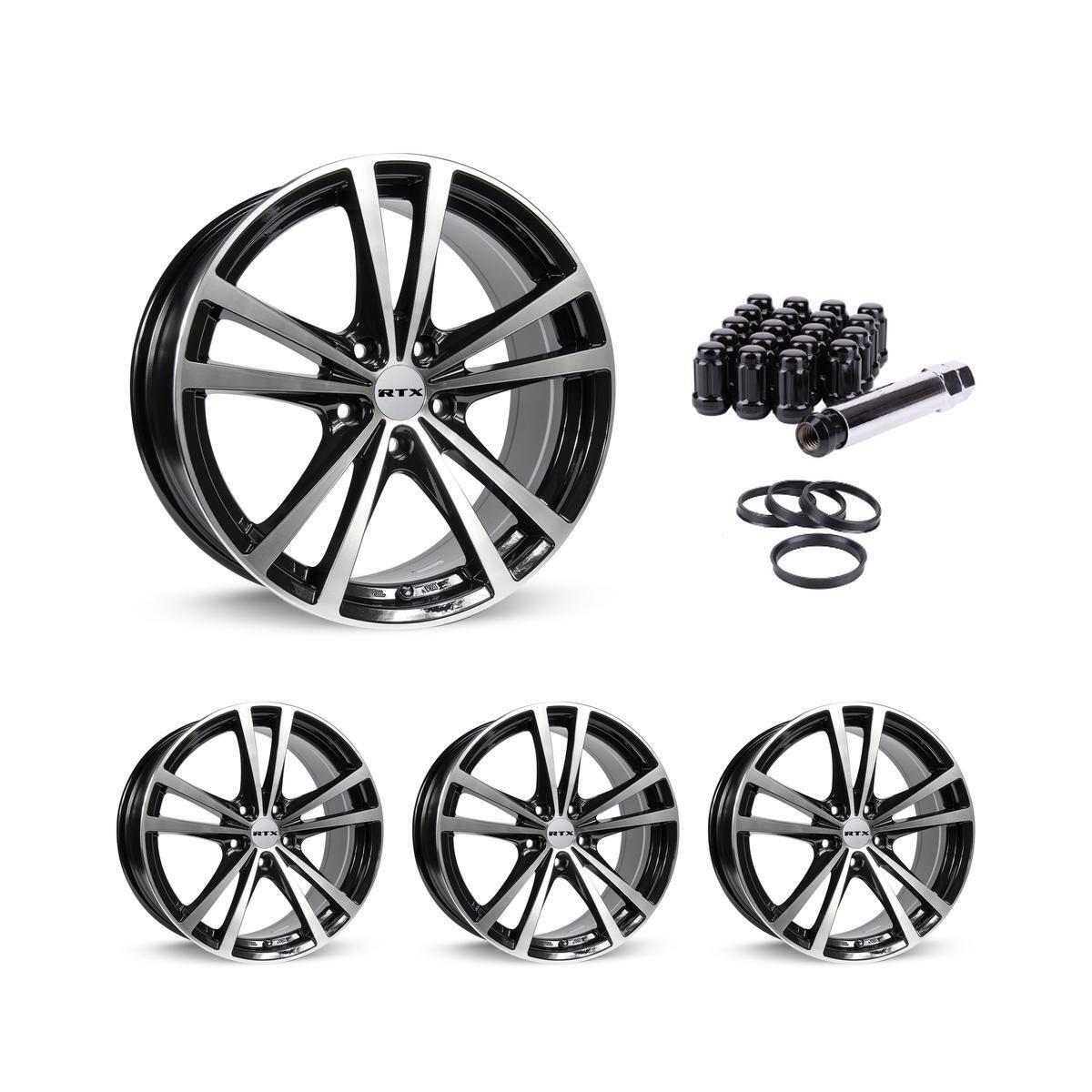 Wheel Rims Set with Black Lug Nuts Kit for 96-01 Infiniti I30 P816055 15 inch