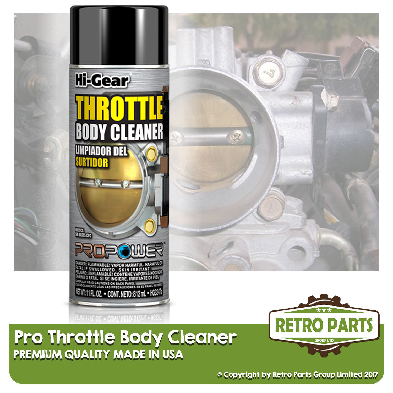Throttle Body Cleaner for RUF. Idle Air Induction Control Valve