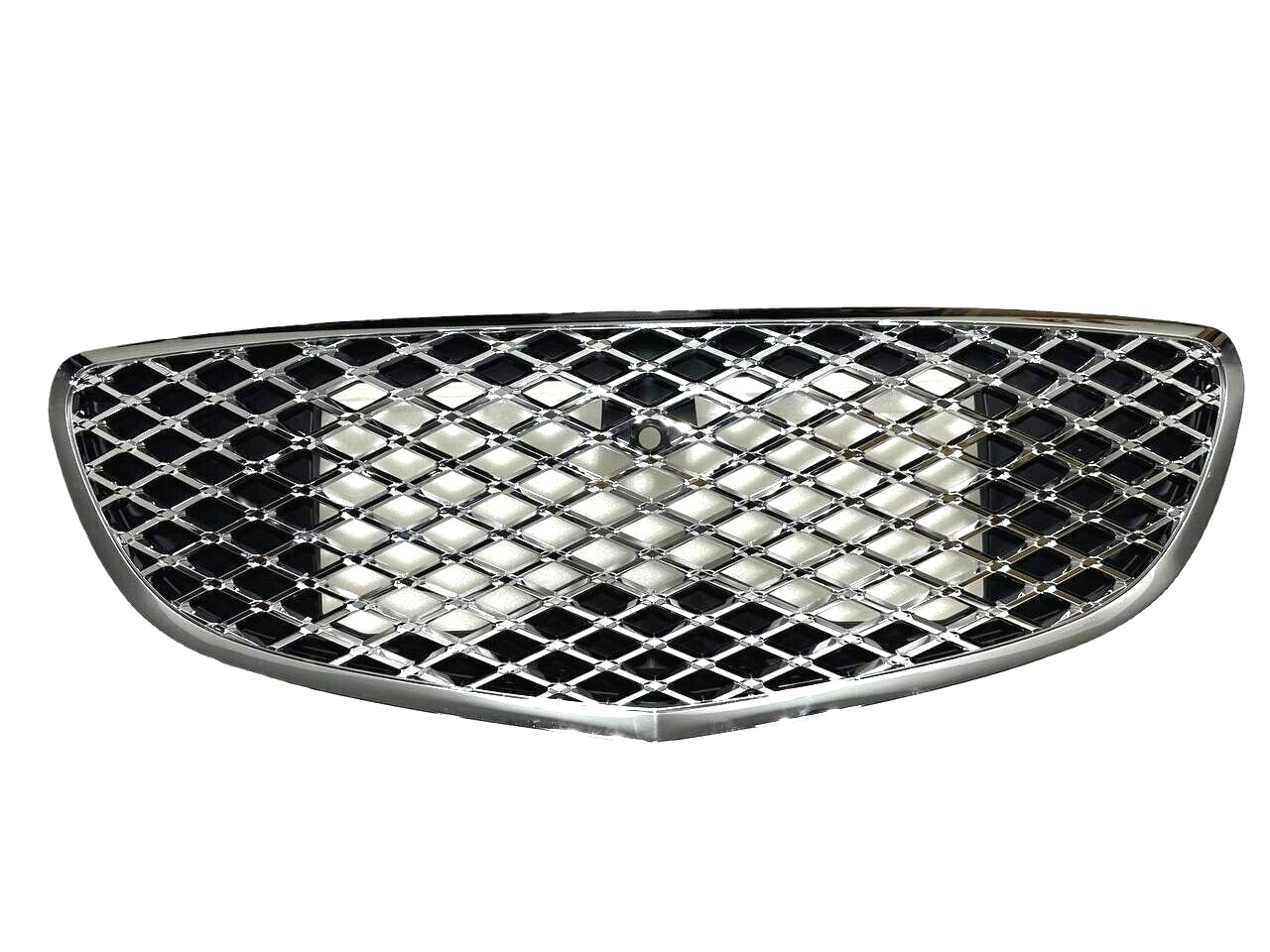 Fits 2022-2023 Genesis GV70 Front Bumper Upper Grille With Camera Option Chrome