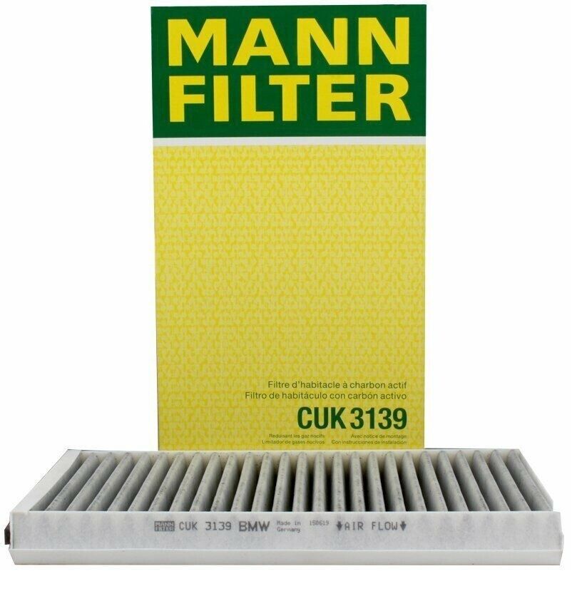 MANN Charcoal Cabin Air Filter CUK3139 For BMW 528i 528xi 530i 650i M5 L6 V8 V10