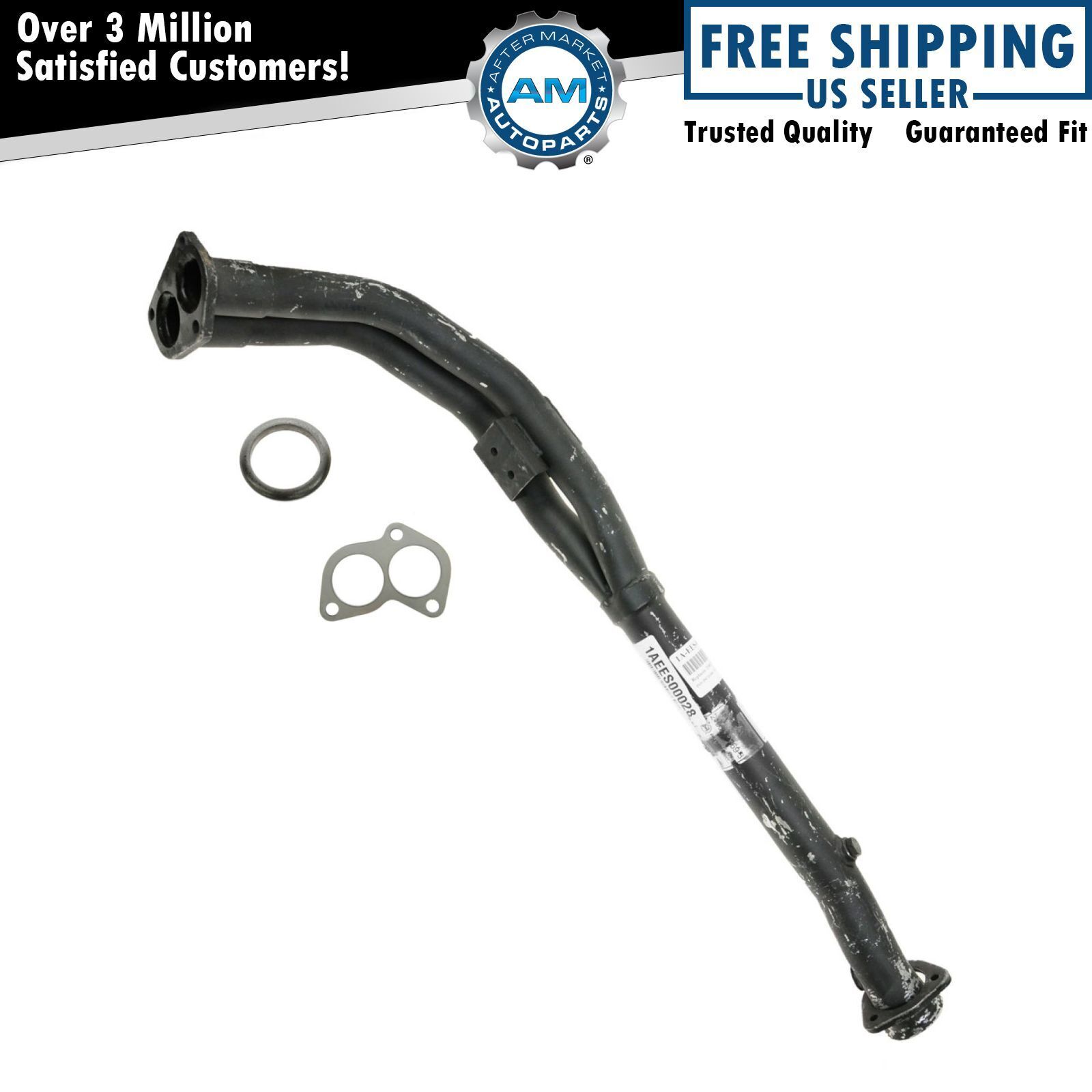 Direct Fit Front Exhaust Pipe With Gaskets For Volvo 740 745 940 2.3L